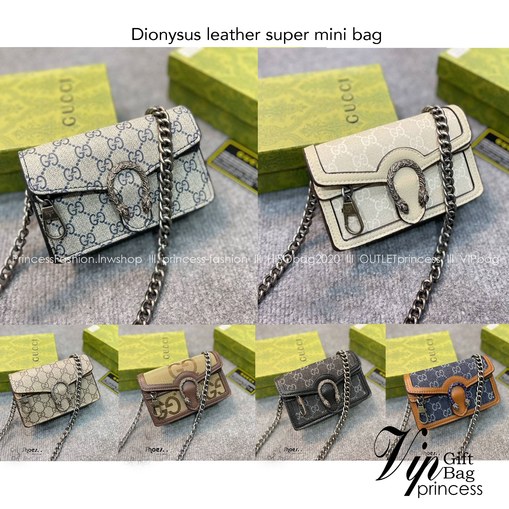 GUCCI Dionysus leather super mini bag / GG Dionysus Wallet พร้อมส่งที่ไทย งานสวยเลยค่า ขนาดกำลังน่ารัก อะไหล่สั่งผลิตเฉพาะรุ่น สะพายขึ้นไหล่คือสวยหรูเลยค่า