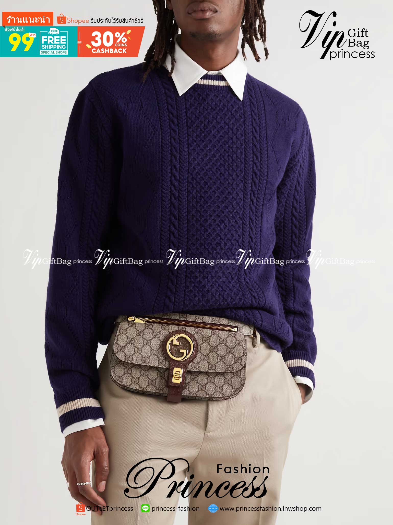 Gucci Blondie belt bag กระเป๋าสะพาย หรือคาดอก คาดเอวได้ คุ้มมากในใบเดียวค่ะ เป็นรุ่น unisex ใช้ได้ทั้งชายหญิง เท่ๆ คูล เลยค่ะ ภาพถ่ายจากงานขายจริง ใช้งานต่างประเทศได้
