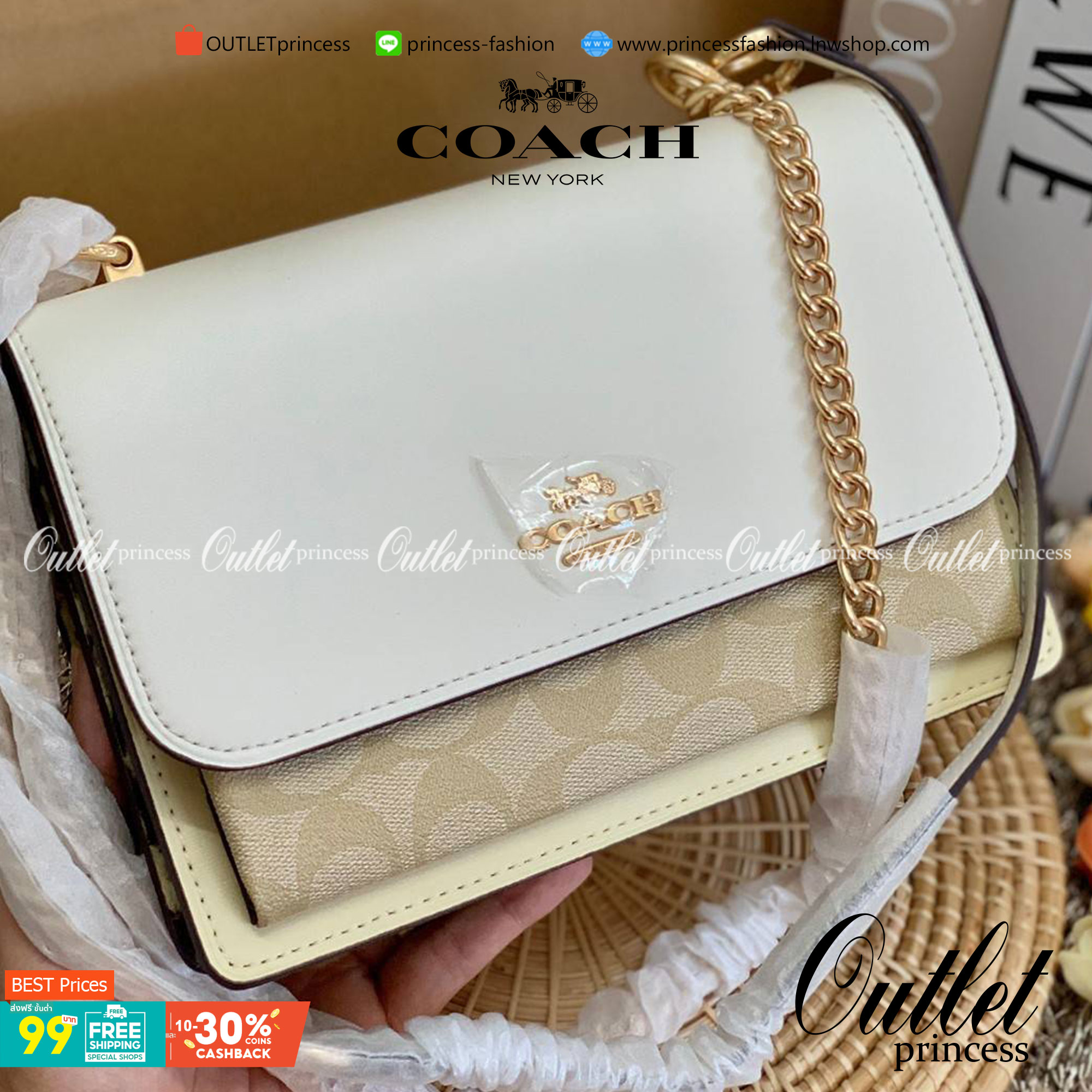 พร้อมส่งถึง8สี ห้ามพลาดค่ะ! COACH KLARE CROSSBODY BAG ((91019//91174//90400//1424//90635)) พร้อมส่งที่ไทย กระเป๋าสะพายครอสบอดี้ร์หรือสามารถทบเป็นสายคู่คล้องไหล่ได้ด้วยค่ะ หนังแท้ แต่ละสีทำลายหนังได้สวยงามแตกต่างกันออกไปนะคะ ✔️ห้อยด้วยป้ายแบรนด์แบบโ