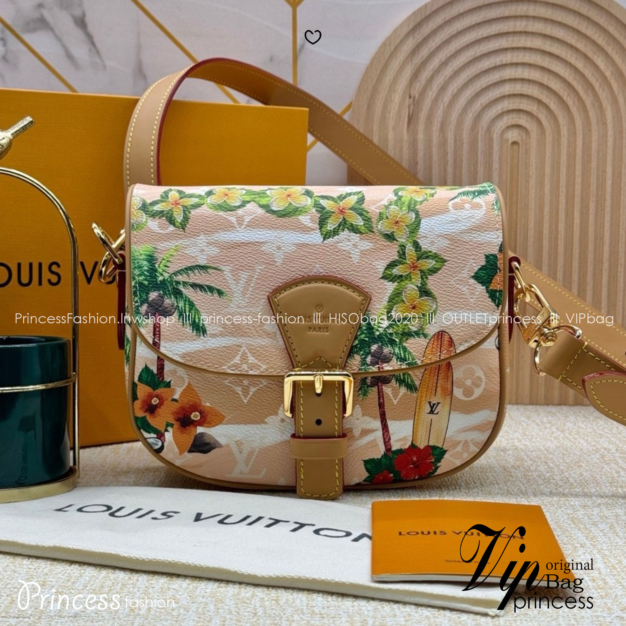 LV Montsouris PM Messenger Bag / LV Limited Bag กระเป๋าสะพายลวดลายฤดูร้อนสวยงาม รุ่นลิมิเต็ดมีจำนวนจำกัด เกรดออริ 1:1 ใช้งานต่างประเทศได้