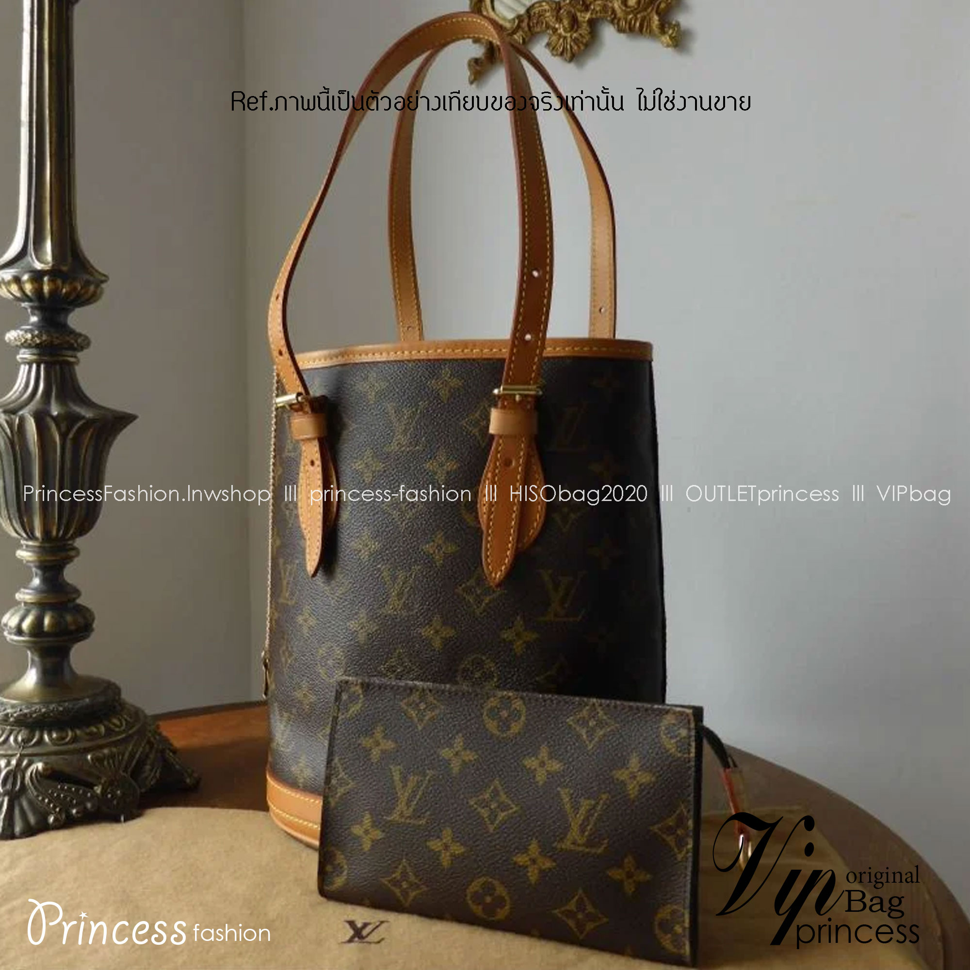 LV Bucket Vintage Bag / LV monogram canvas bucket bag พร้อมส่ง กระเป๋าสะพายทรงบัคเก็ตวินเทจพร้อมใบเล็ก สวยหรู ดูผู้ดี รูปทรงคลาสสิคทรงถัง ใช้งานง่าย