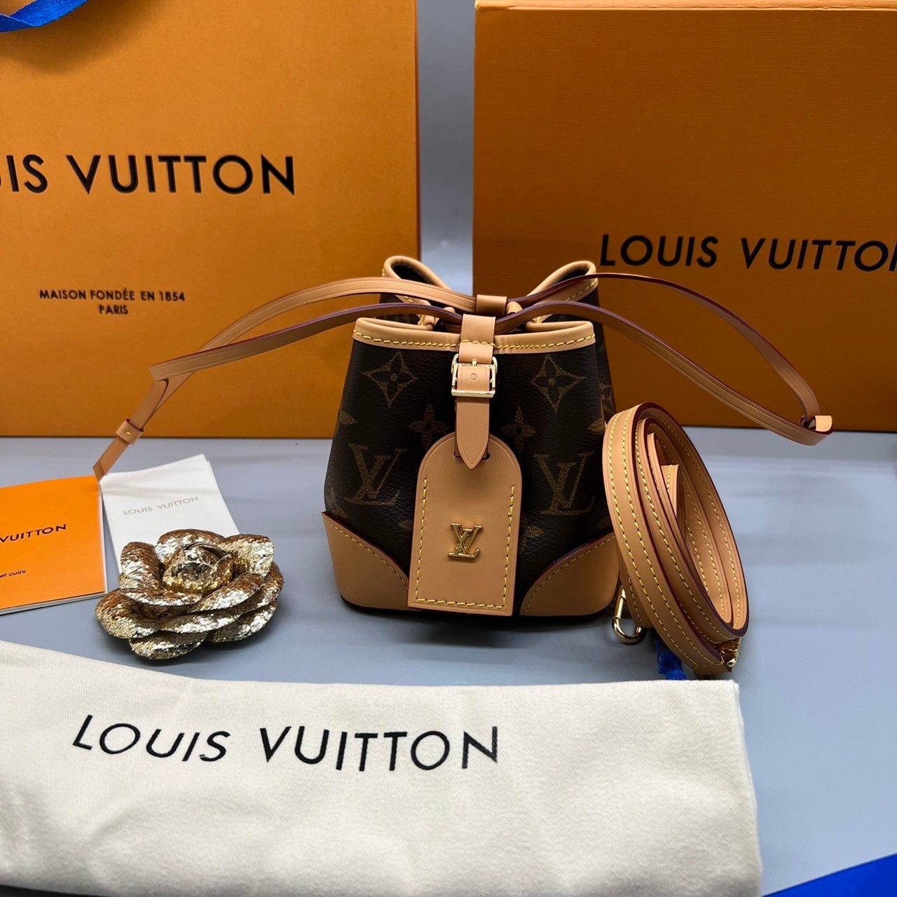 ORI Louis Vuitton Noe Purse Monogram Brown / LV NOE PURSE IN MONOGRAM เกรดออริจินอล สินค้าจริงตามรูป พร้อมส่งที่ไทย