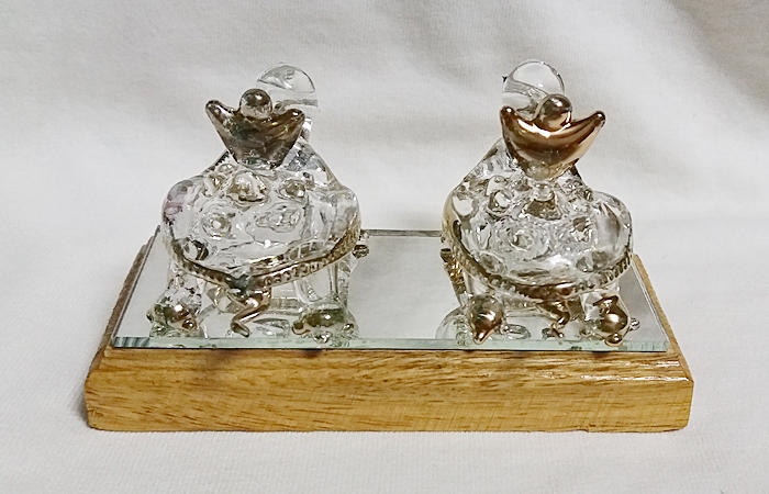 สินค้าเลิกผลิตค่ะ เต่าคู่ก้อนทองคริสตัลแก้วเป่า ช่วยเสริมฮวงจุ้ยการงานค่ะ