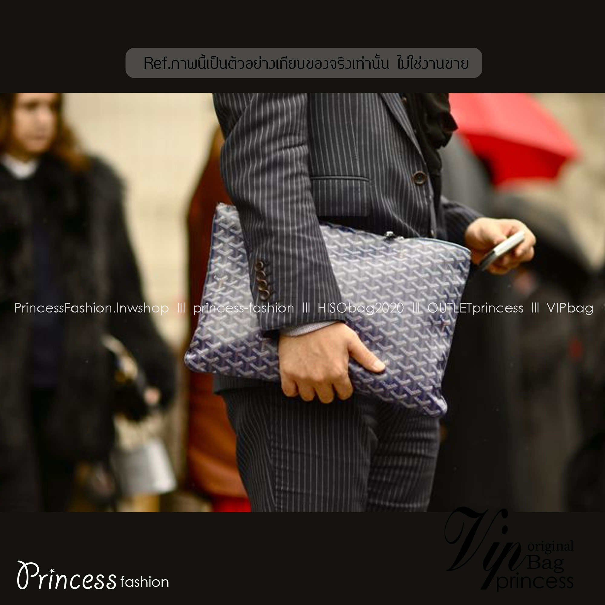 พร้อมส่ง GOYARD CLUTCH BAG unisex 30cm กระเป๋าคลัช ใช้ได้ทั้งชายหญิง เกรดออริ สลับแท้ 1:1 ใช้ต่างประเทศได้ ภาพถ่ายจากงานขายจริง