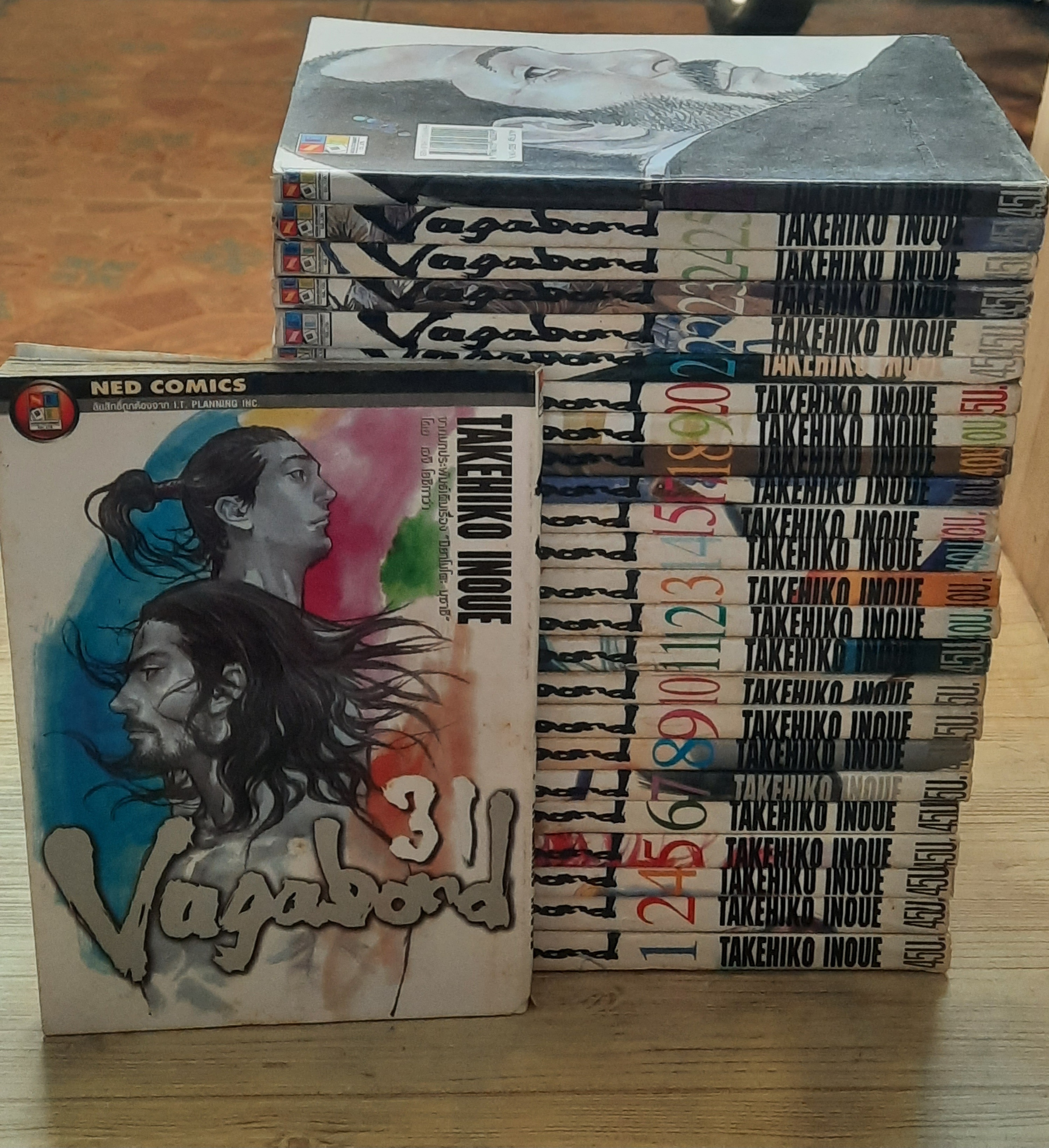 Vagabond ชุด เล่ม 1-31 (ขาดเล่ม 3,16,26,27,28,30) สภาพสะสม (37 เล่มจบ)