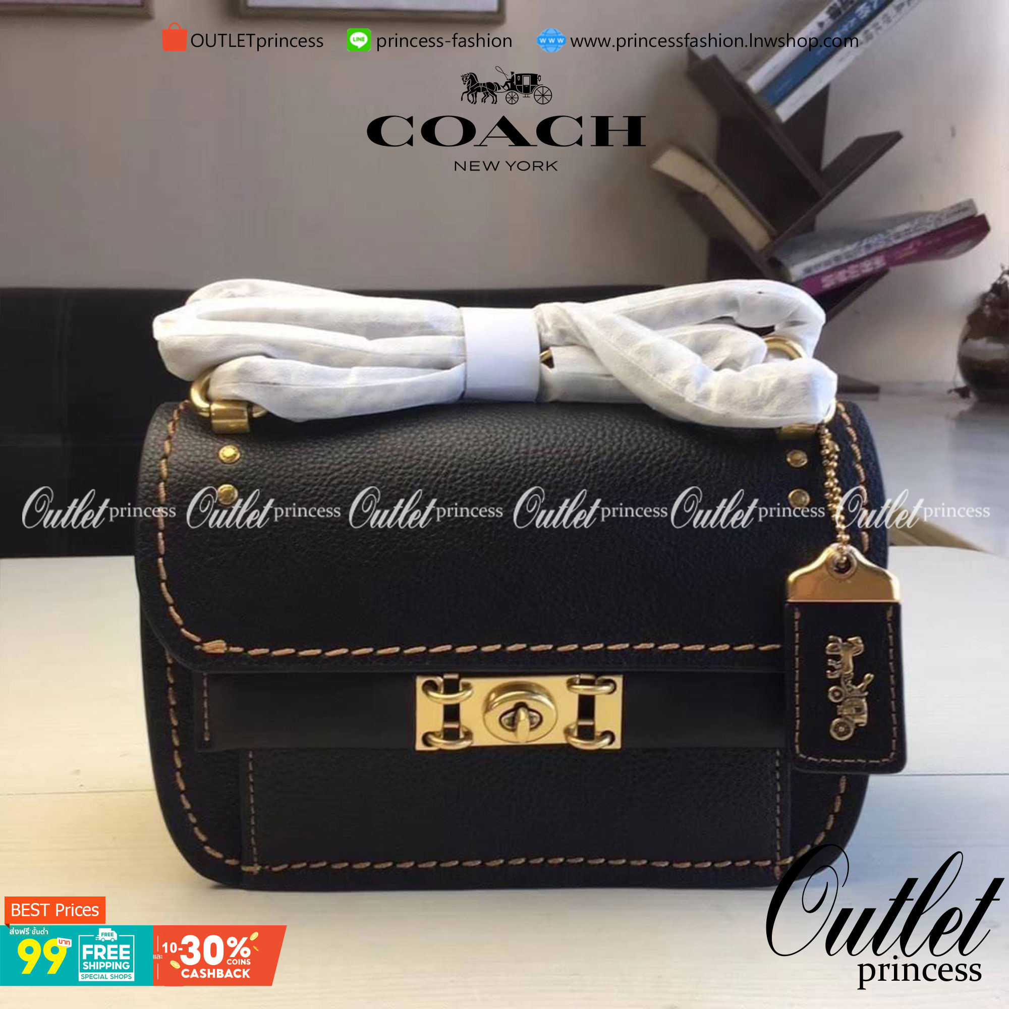 COACH Troupe Crossbody In Signature Canvas 2สี พร้อมส่งที่ไทยราคาสุดคุ้ม