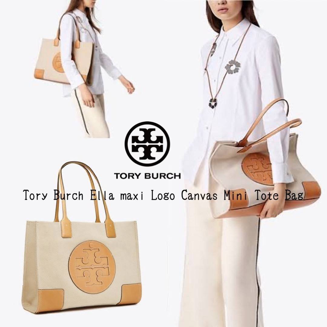 Tory Burch Ella maxi Logo Canvas Mini Tote Bag Collection นี้เป็นกระเป๋าที่ตอบโจทย์สาววัยทำงานอย่างมาก ด้วยโทนสีที่สุภาพ เรียบหรู อีกทั้งยังมีขนาดกำลังดีไม่ใหญ่จนเกินไปและยังบรรจุของได้จำนวนมาก จึงสามารถหิ้วไปทำงาน ชอปปิง หรือจะใช้เป็น Everyday Bag ในชีวิ