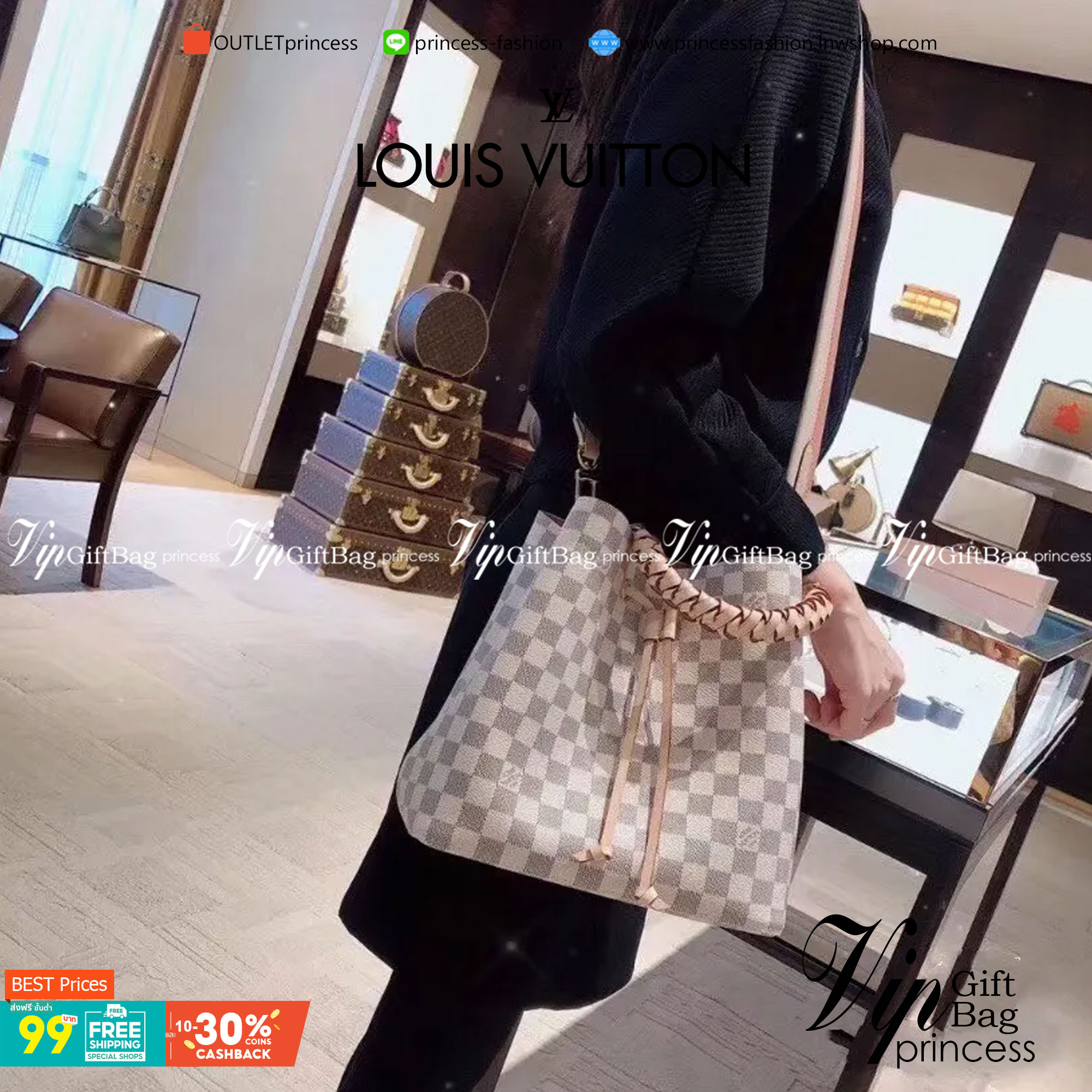 VIP 】หนังแท้ LOUIS VUITTON NÉONOÉ งานใหม่ล่าสุด พร้อมส่งที่ไทย