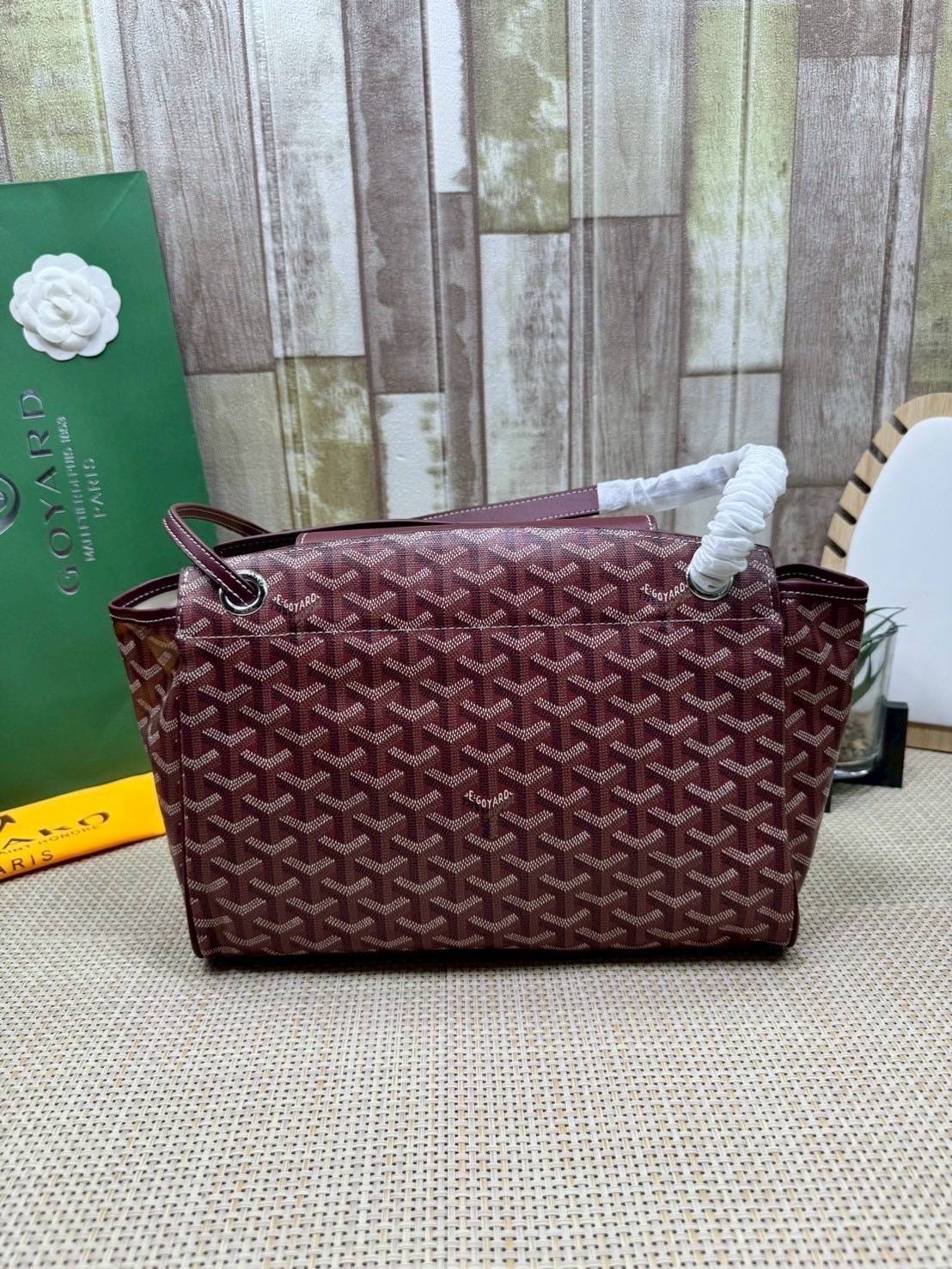 ORI หนังแท้ | GOYARD Rouette Souple Bag 30cm กระเป๋าสะพายแบรนด์หรูสัญชาติฝรั่งเศส สะท้อนถึงความเบา ความยืดหยุ่น คือการแสดงออกถึงแก่นแท้ของโมดูลาร์ของ Maison