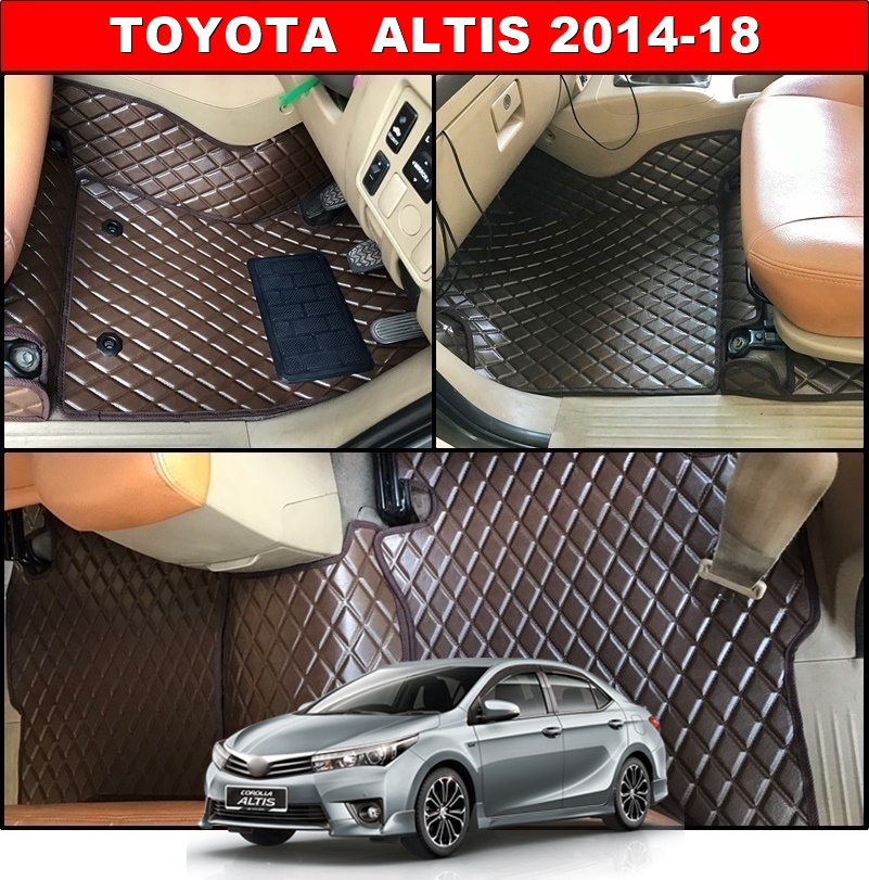 พรมปูพื้นรถยนต์ TOYOTA ALTIS 2014-18 ลายDIAMOND ยางปูพื้นรถยนต์EVA เต็มคัน
