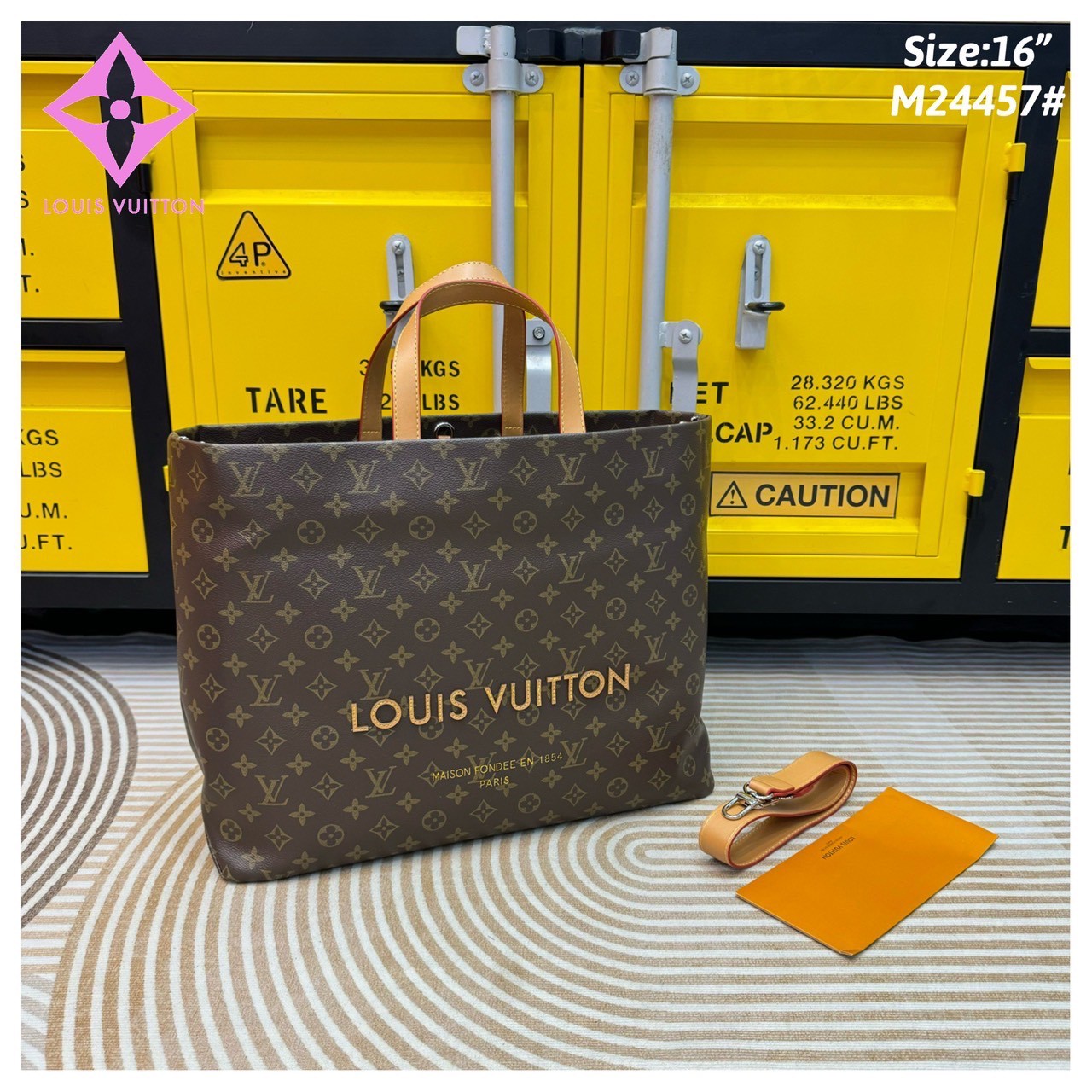 LV Shopper Tote bag Monogram pattern กระเป๋าสะพายทรงโท้ท shopper มี 3 ขนาด สวยคลาสสิค พกพาสะดวก ใช้งานง่ายสุดๆ