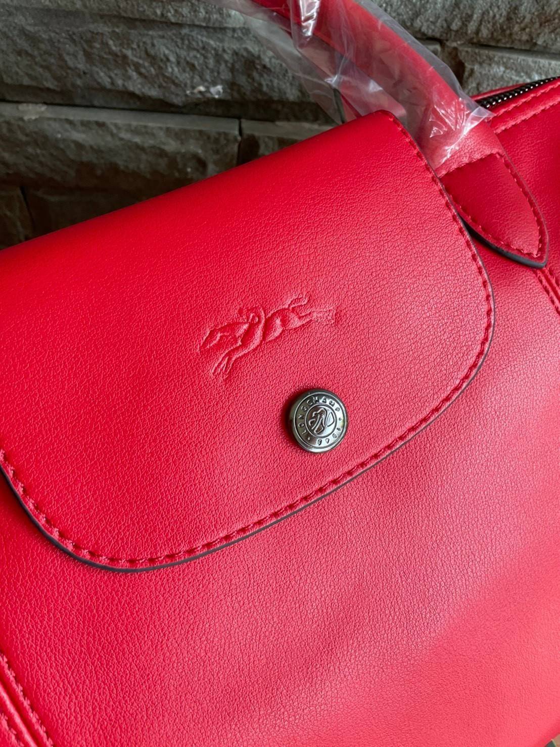 ของแท้ LONGCHAMP LE PLIAGE CUIR TOP HANDLE BAG S รุ่น 1512 กระเป๋าถือขนาดกำลังดี วัสดุหนังแกะ Metis