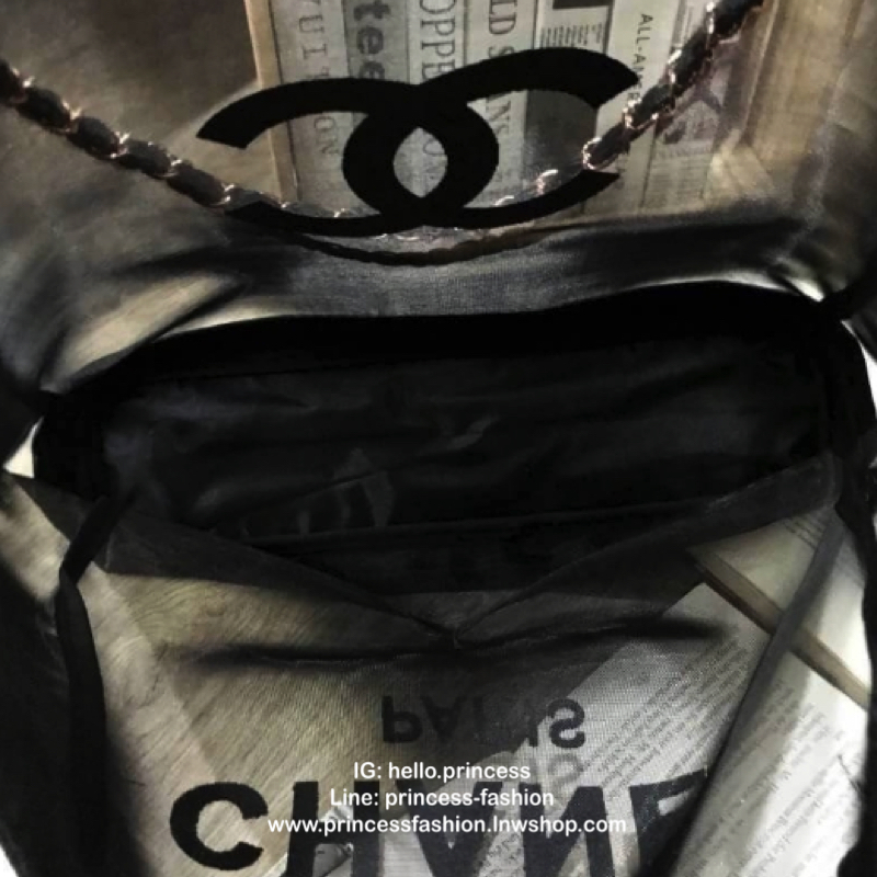 Vip Gift Premium Gift พรีเมี่ยมกิ๊ฟ แท้💯 ::: กระเป๋า Chanel Rose Gold Chain Shopping Bag + Ribbon