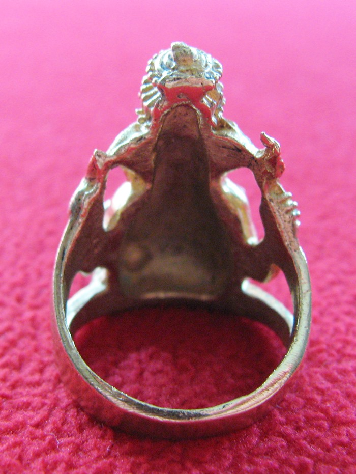 สินค้าหมดค่ะ แหวนพระพิฆเนศทองเหลือง เทพเจ้าแห่งความสำเร็จพร้อมใบคาถา แบบ1ค่ะ