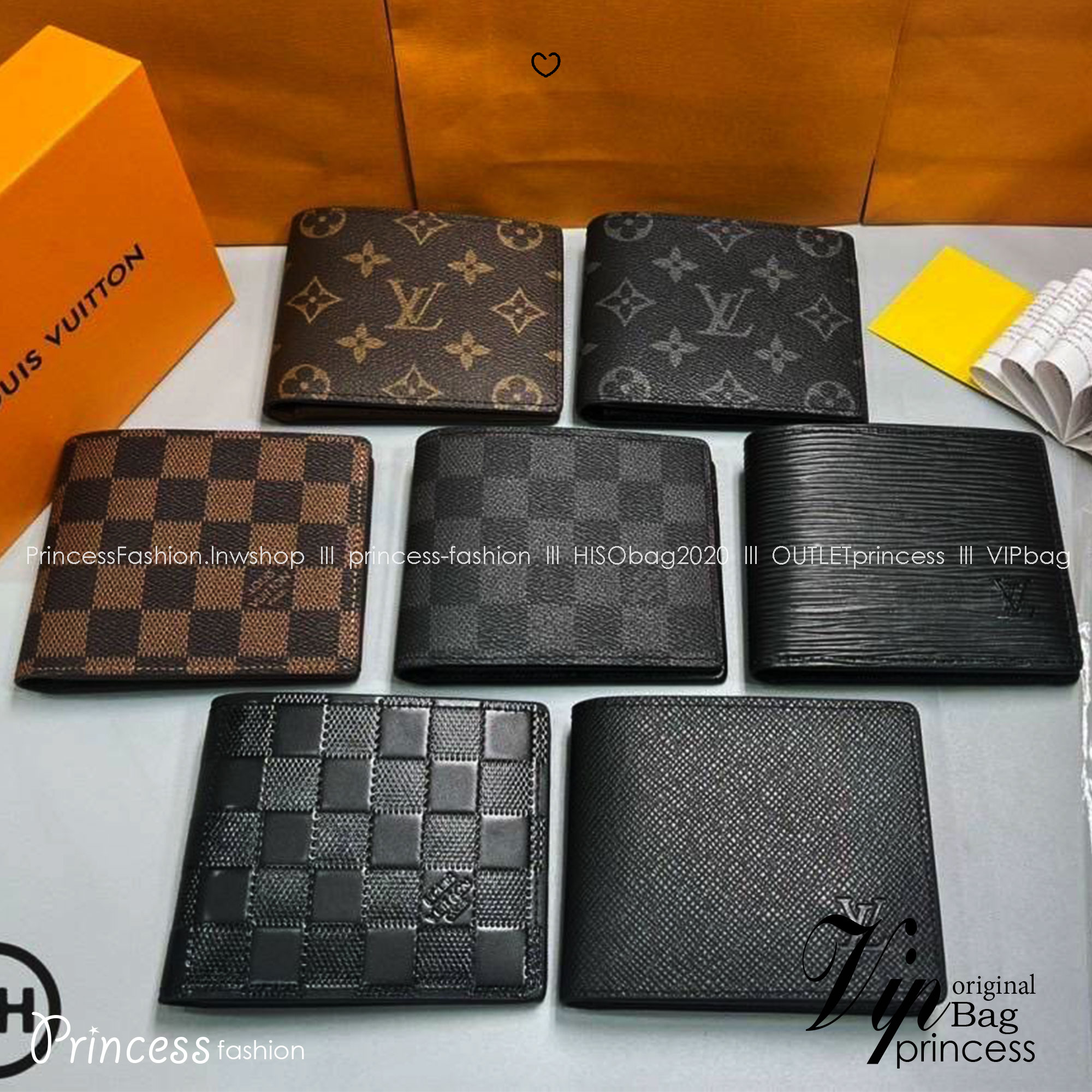 ORI หนังแท้ | LV Multiple Wallet / LV Short Wallet / LV Amerigo Wallet กระเป๋าสตางค์ใบสั้น กระเป๋าสตางค์ผู้ชาย
