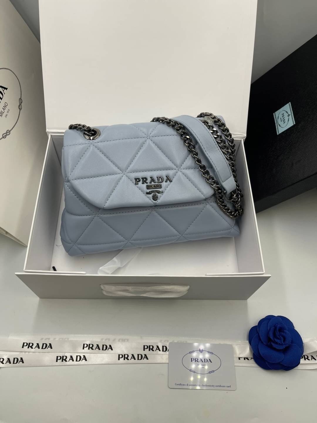VIP 】PRADA Nappa Leather Prada Spectrum Bag หนังแท้ พร้อมส่งที่ไทย