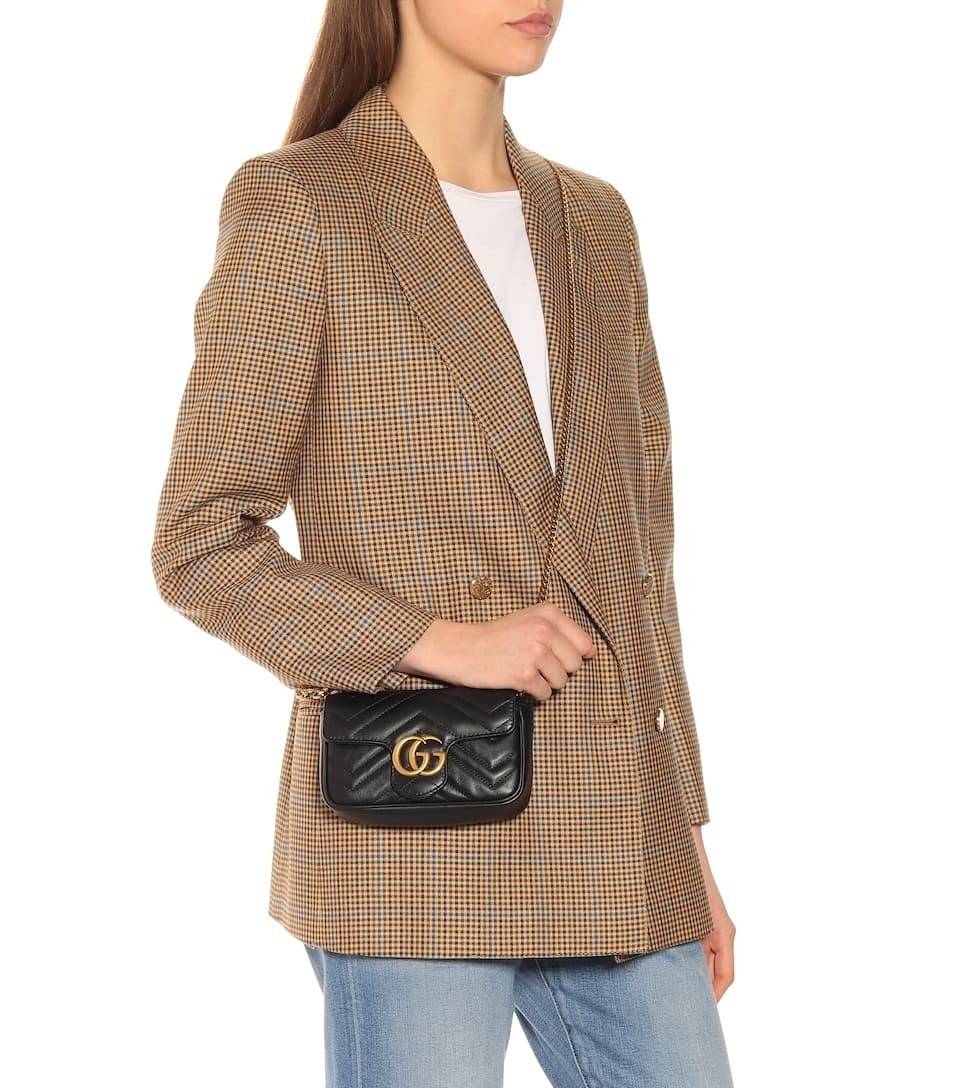 Gucci Marmont Super mini Premiumgift กระเป๋าสะพายข้างใบเล็ก น้องมินิ น่ารั๊กมุ้งมิ้ง วัสดุหนังเชฟรอน สายสะพายแบบโซ่ อะไหล่ทองหรูหรา ด้านหน้าประดับโลโก้แบรนด์หรู ทนทาน แข็งแรง น้ำหนักเบา ใส่ตังค์ใส่โทรศัพท์ Iphone+ ได้ น่ารักมุ้งมิ้ง ไม่ควรพลาดเลยค่า