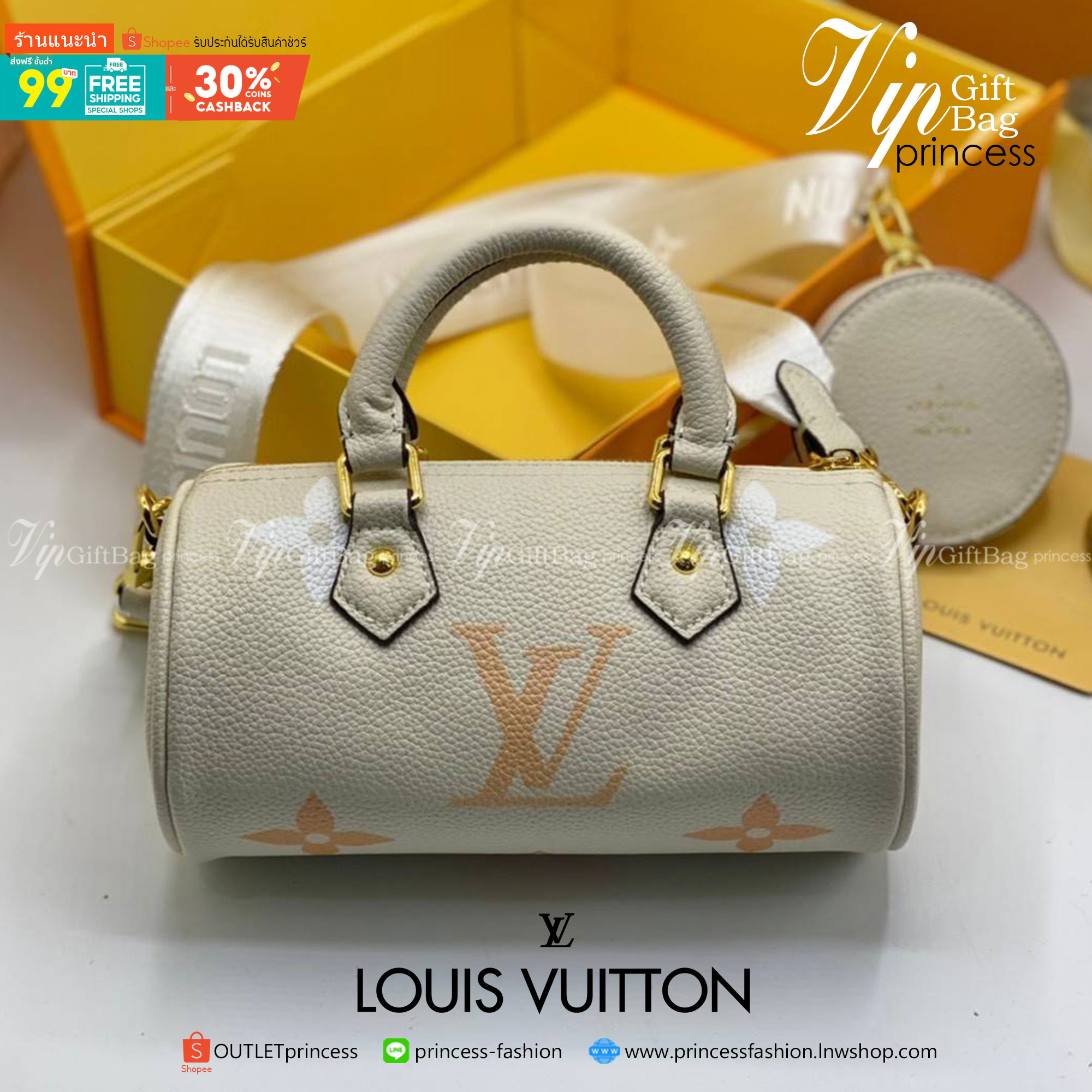 พรีเมี่ยมกิ๊ฟแท้ 100% 】พร้อมส่งที่นี่ที่เดียว VIP gift LOUIS VUITTON PAPILLON BB HANDTASCHE AUS MONOGRAM หนังแท้ สีพาสเทลสวยน่ารัก สาวหวานห้ามพลาดน้าาา งานสวยมากค่ะ