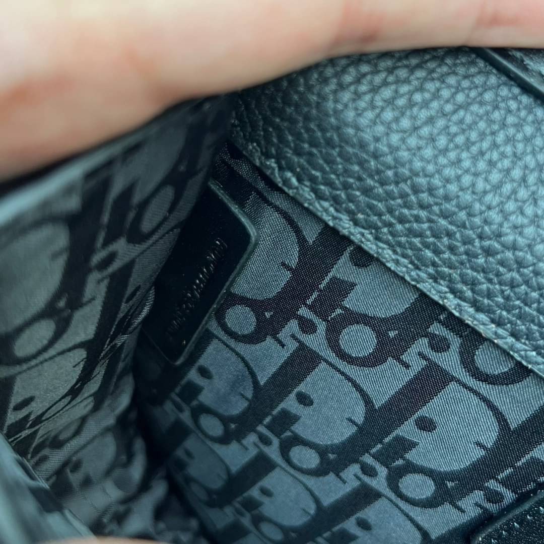 Dior Messenger Gallop Bag / DIOR Mini Gallop Bag with Strap Black Grained Calfskin เกรดใช้งานสลับใบจริงได้ หนังแท้ เทพออริจินอล เป็นรุ่นสั่งทำพิเศษ ภาพสินค้าถ่ายจากงานขายจริงใช้งานต่างประเทศได้