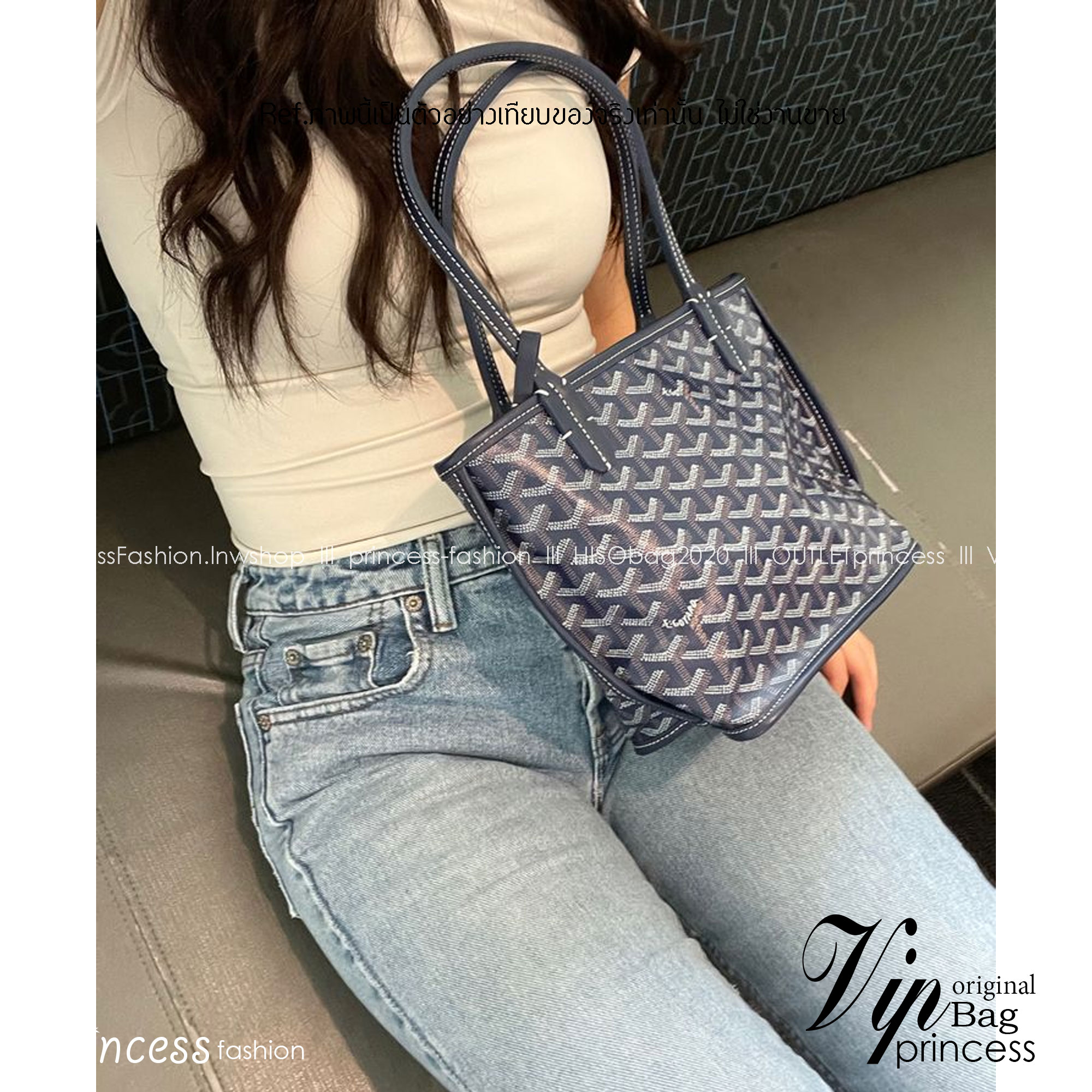 9 สี GOYARD ANJOU TOTE MINI / Goyard Mini Tote เกรดออริจินอลสลับแท้ ใช้งานต่างประเทศได้ ฮอตไอเท็ม กับกระเป๋าสะพายทรงโท้ท ไซส์มินิ กะทัดรัด มาครบสีขายดี เลิศทุกสี รูปทรงคลาสสิค ดีไซน์เป็นเอกลักษณ์ ใช้งานได้หลากหลาย