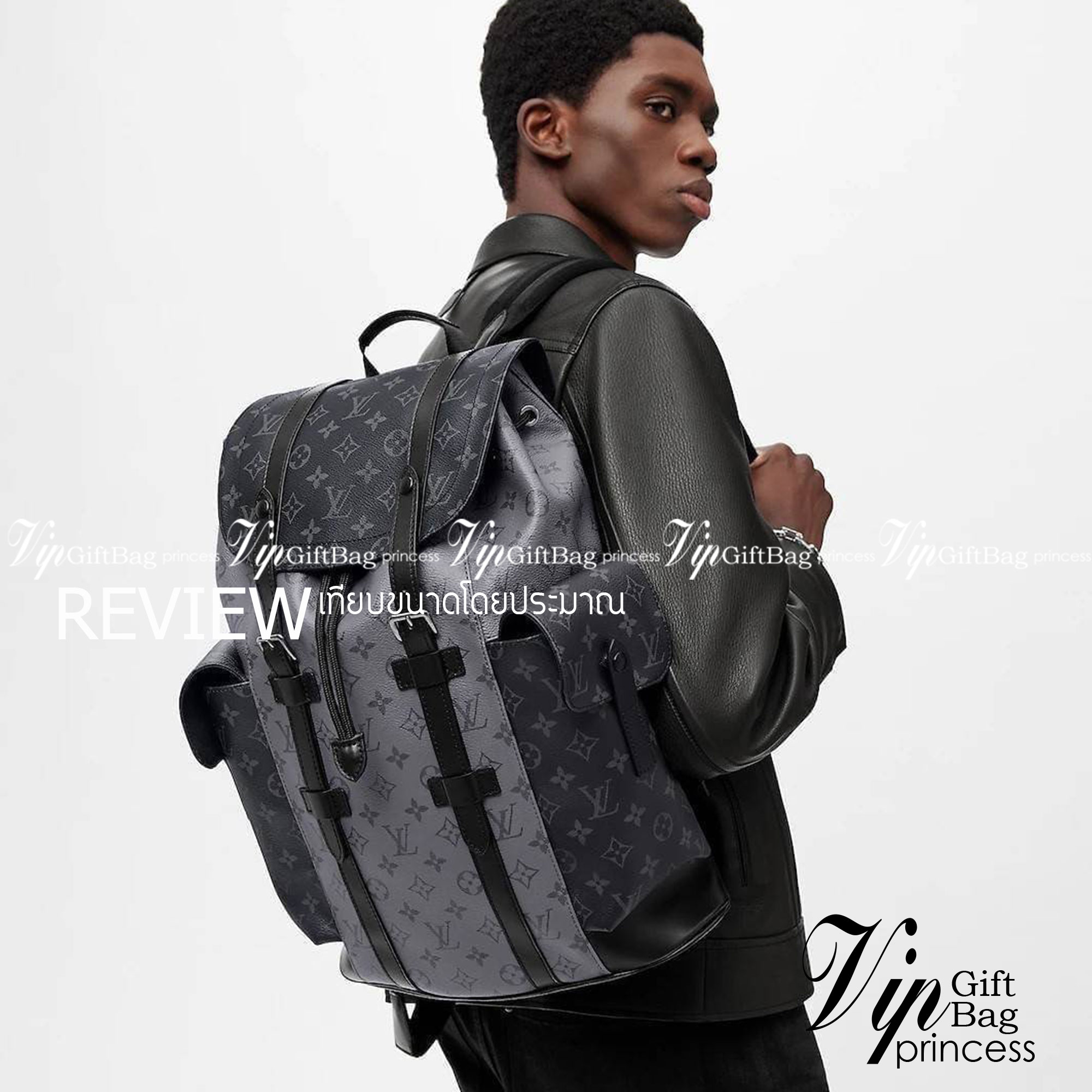 LV Christopher PM Monogram Eclipse Reverse เป้สะพายหลังใบใหญ่ LV MONOGRAM BACKPACK ที่หนุ่มๆตามหากันมากที่สุด LONG WEEKEND กระเป๋าใบใหญ่ต้องมี!! รุ่นสุดฮอต!! ด้วยรูปทรงที่คลาสสิค สไตล์เอกลักษณ์ วัสดุหนังแคนวาส ทนทาน