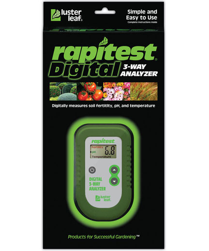 เครื่องวัดดิน 3in1 ระบบดิจิตอล ใช้วัดปุ๋ย NPK โดยรวมในดิน, วัด pH ดิน, อุณหภูมิดิน Rapitest 1835