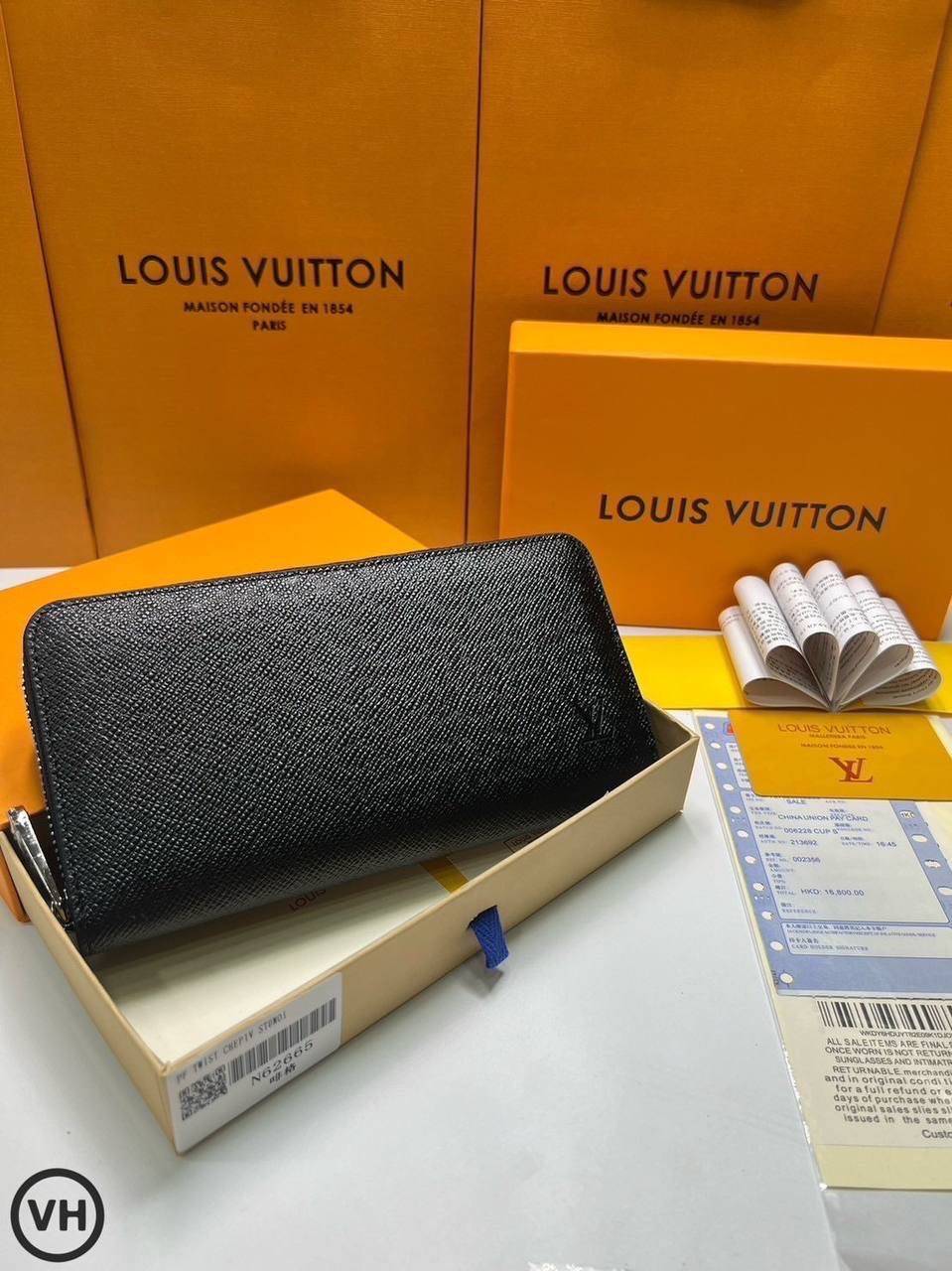 ORI หนังแท้ | LV Zippy Horizontal Monogram Shadow / LV LongWallet กระเป๋าสตางค์ใบยาว กระเป๋าสตางค์ซิปรอบ