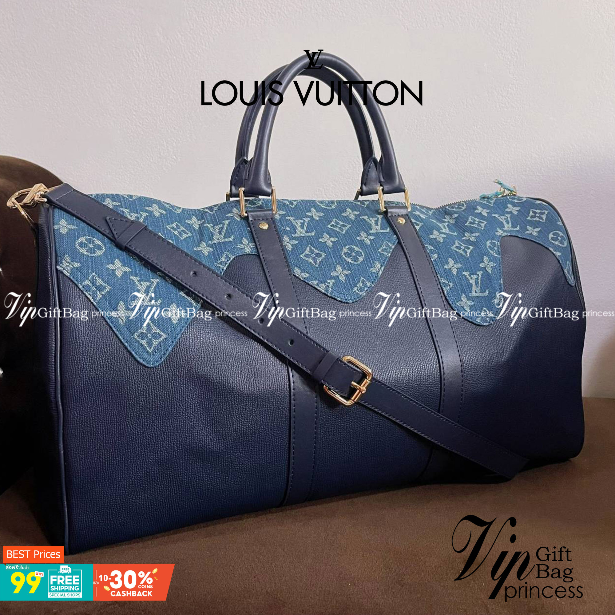 หนังแท้ LOUIS VUITTON KEEPALL กระเป๋าใบใหญ่จุใจ ใส่สัมภาระขึ้นเครื่องเดินทางได้ หูจับแข็งแรง สายสะพายยาวถอดออกได้ สะพายไหล่หรือ Crossbody ก็ดูดี ใช้ได้ทั้งชายหญิง ภาพถ่ายสินค้าจริง ไอเท็มนี้สวยน่าใช้สุดคุ้มมากๆ ห้ามพลาดเลยค่ะ! ราคานี้ถือว่าคุ้มมากค่า