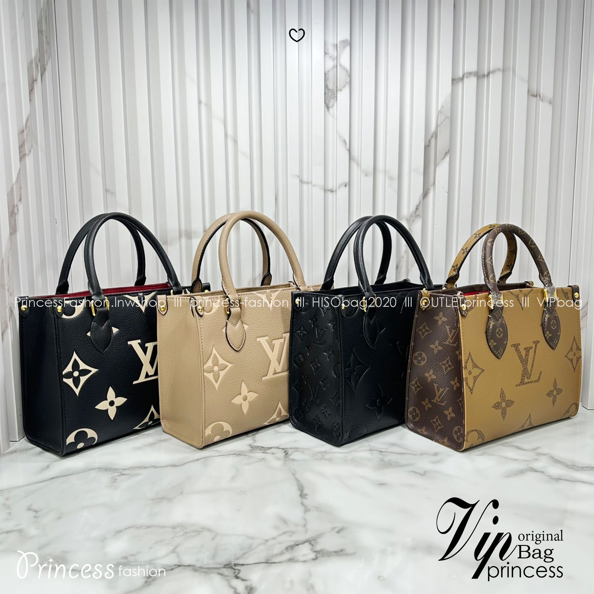 ORI หนังแท้ | LV OnTheGo PM bag กระเป๋าสะพายทรงโท้ท Monogram Empreinte ประทับลาย Medium Bicolor พกพาของใช้ที่จำเป็นอย่างมินิแท็บเล็ต เลือกใช้งานได้หลายรูปแบบ