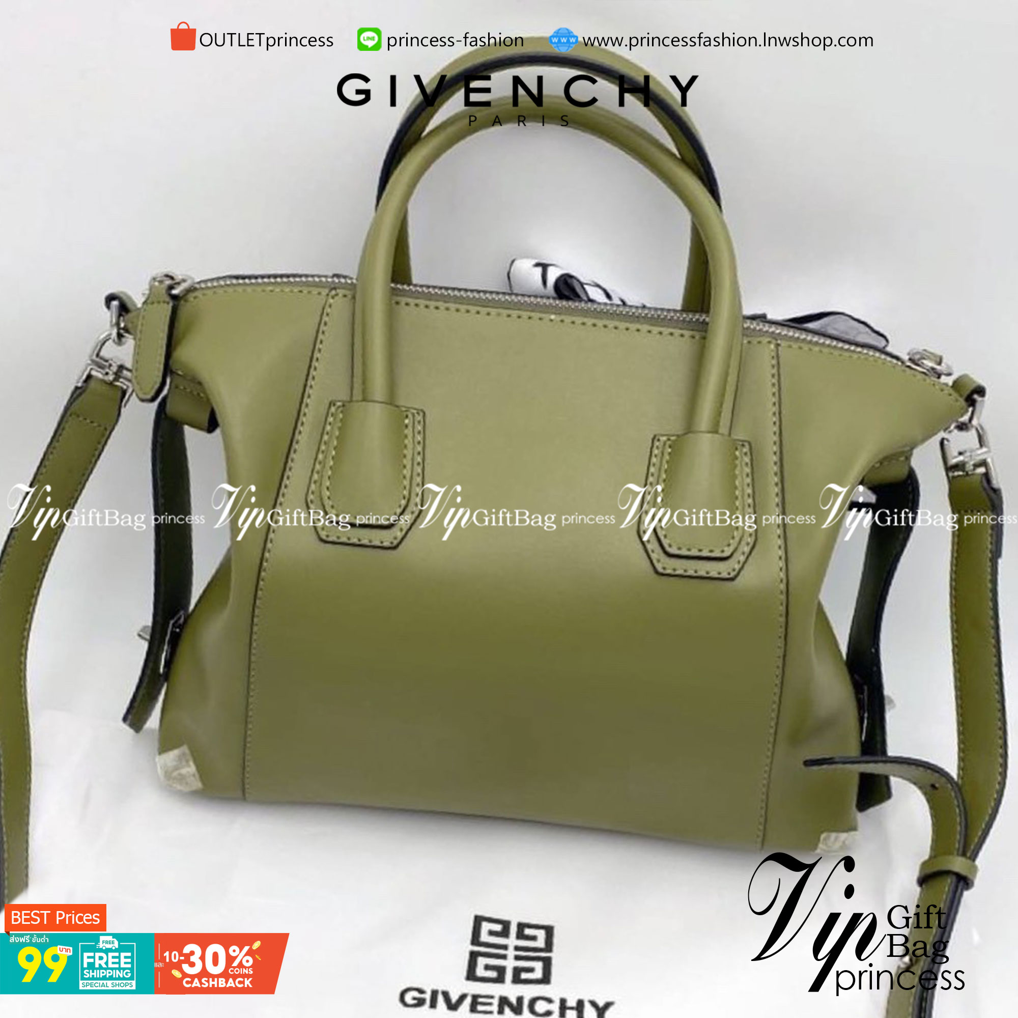 GIVENCHY Antigona Soft leather tote bag ฟรีผ้าผูก!! กระเป๋าสะพายข้าง ทรงสวยมากค่ะ มี 2 ขนาด รุ่นยอดนิยมดาราเซเลปใช้กันเพียบ งานจริงสวยหรูดูแพงมากนะค้าา ราคานี้คุ้มที่สุด มีมารอบนี้ 6 สี 2 ขนาด เลือกให้ปังไปเลยค่าาา