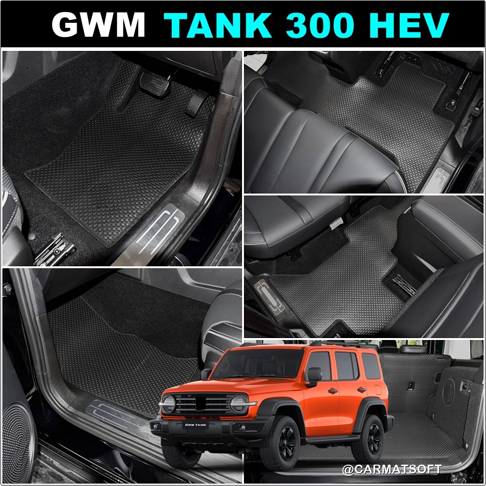 พรมปูพื้นรถยนต์ GWM TANK 300 HEV พรมกระดุมเม็ดเล็กpvc ยางปูพื้นรถยนต์ เข้ารูป (พร้อมส่ง)