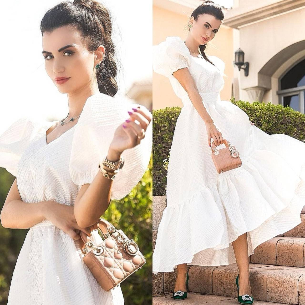 VIP 】CHRISTIAN DIOR MINI BAG VIP GIFT วัสดุหนังแท้ Calfskin ทรงเหลี่ยมหนังสวยหรูอยู่ทรงขึ้นลายเอกลักษณ์แบรนด์ ประดับTAGห้อยโลโก้แบรนด์อะไหล่ทองด้านหน้า เปิดปิดด้วยฝาปิด ภายในโล่งมีโลโก้สามารถใส่มือถือของจุกจิกได้ หูจับถนัดมือ สายสะพายหนังยาวถอดได้ปรับระดั