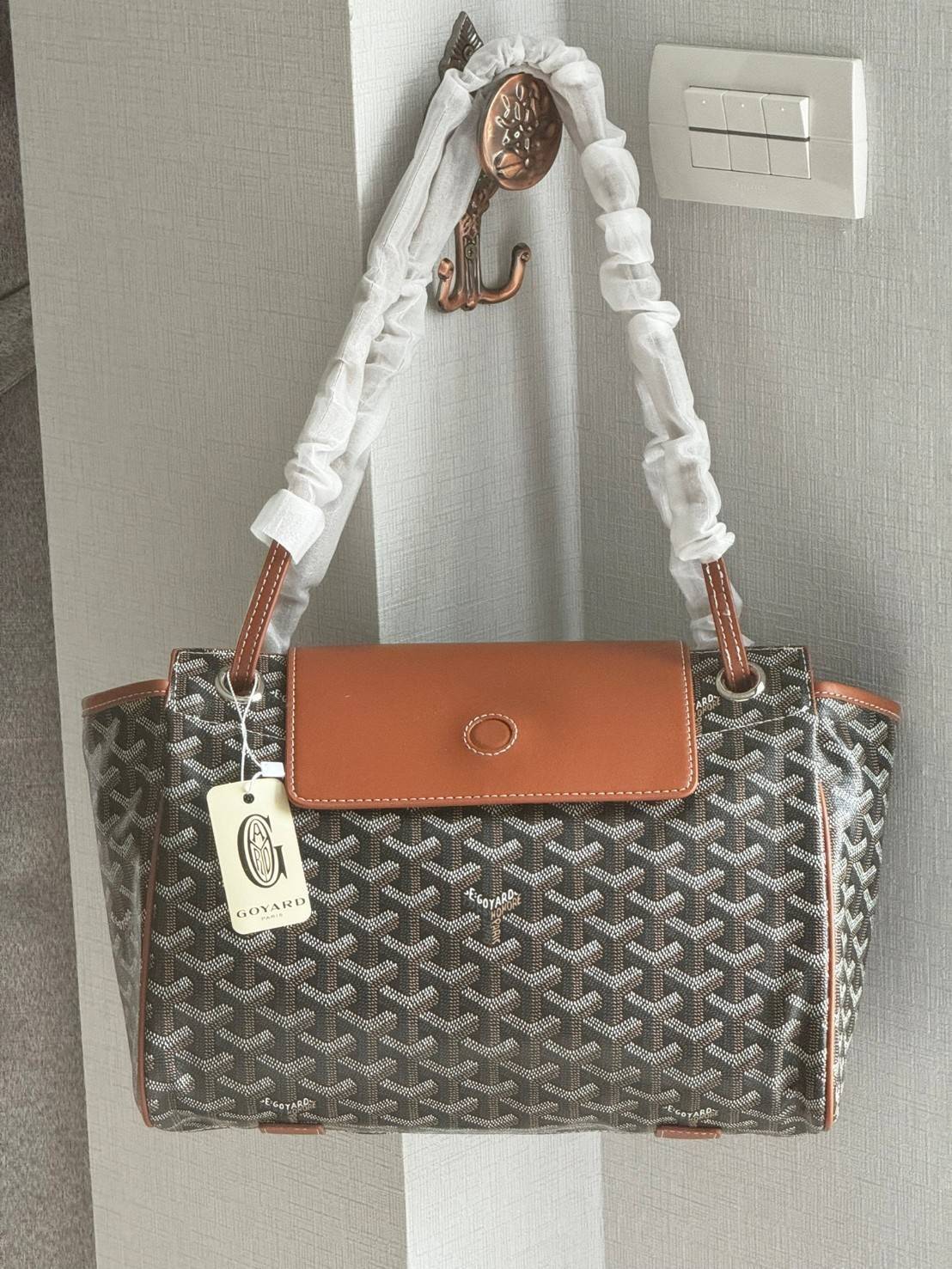 พร้อมส่ง 8 สี GOYARD Rouette Souple Bag 30cm กระเป๋าสะพายแบรนด์หรูสัญชาติฝรั่งเศส 🧡 เกรดออริจินอล 1:1 สลับแท้ ใช้งานต่างประเทศได้