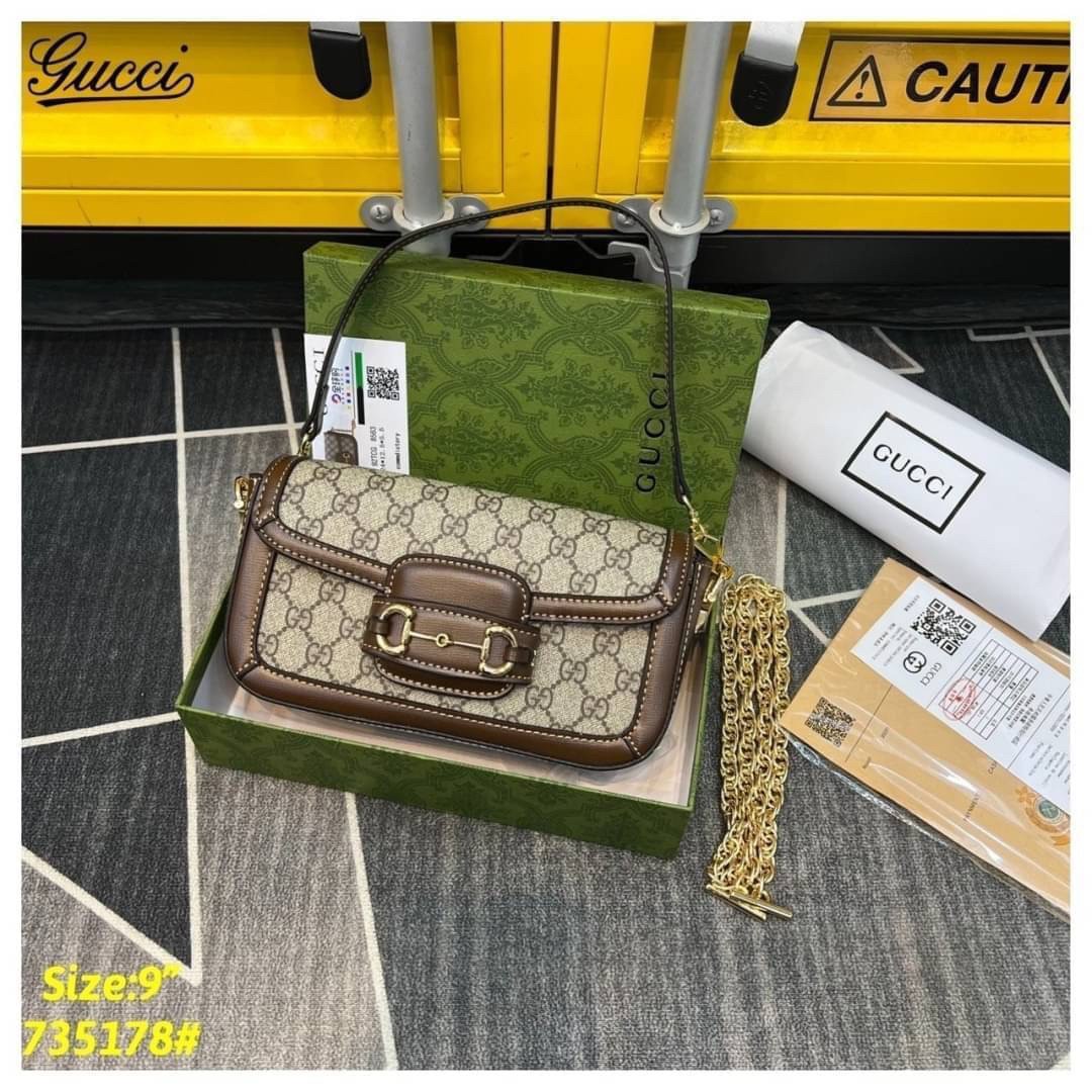 GUCCI Horsebit 1955 shoulder bag ภาพถ่ายจากงานขายจริง ใช้งานต่างประเทศได้