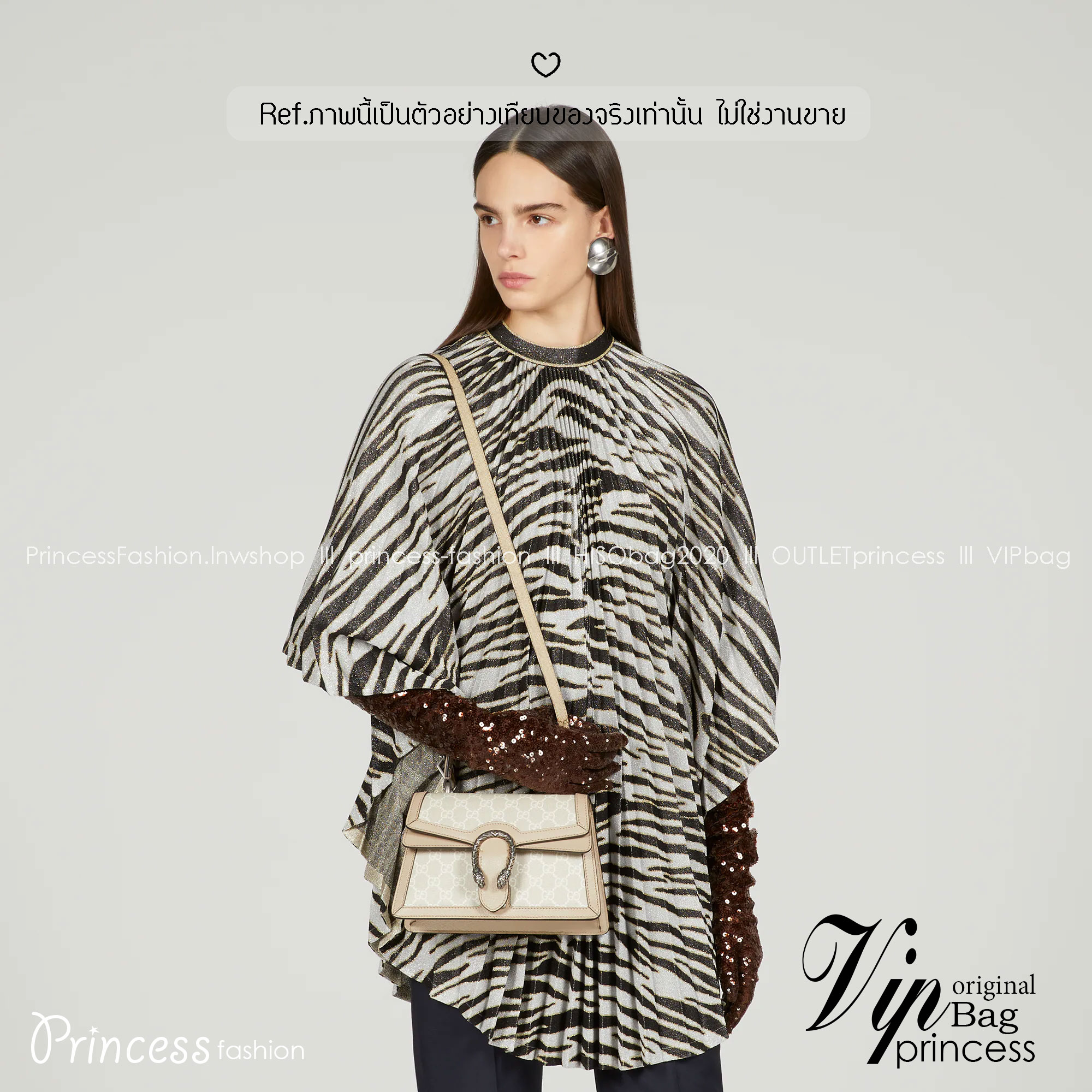 GUCCI Dionysus small top handle bag กระเป๋าสะพายรุ่นสุดคลาสสิค พร้อมหูจับในตัว ให้สาวๆใช้งาน และพกพาได้สะดวกขึ้น ดึงดูดและสะกดสายตาด้วยอะไหล่ดีเทลหรู