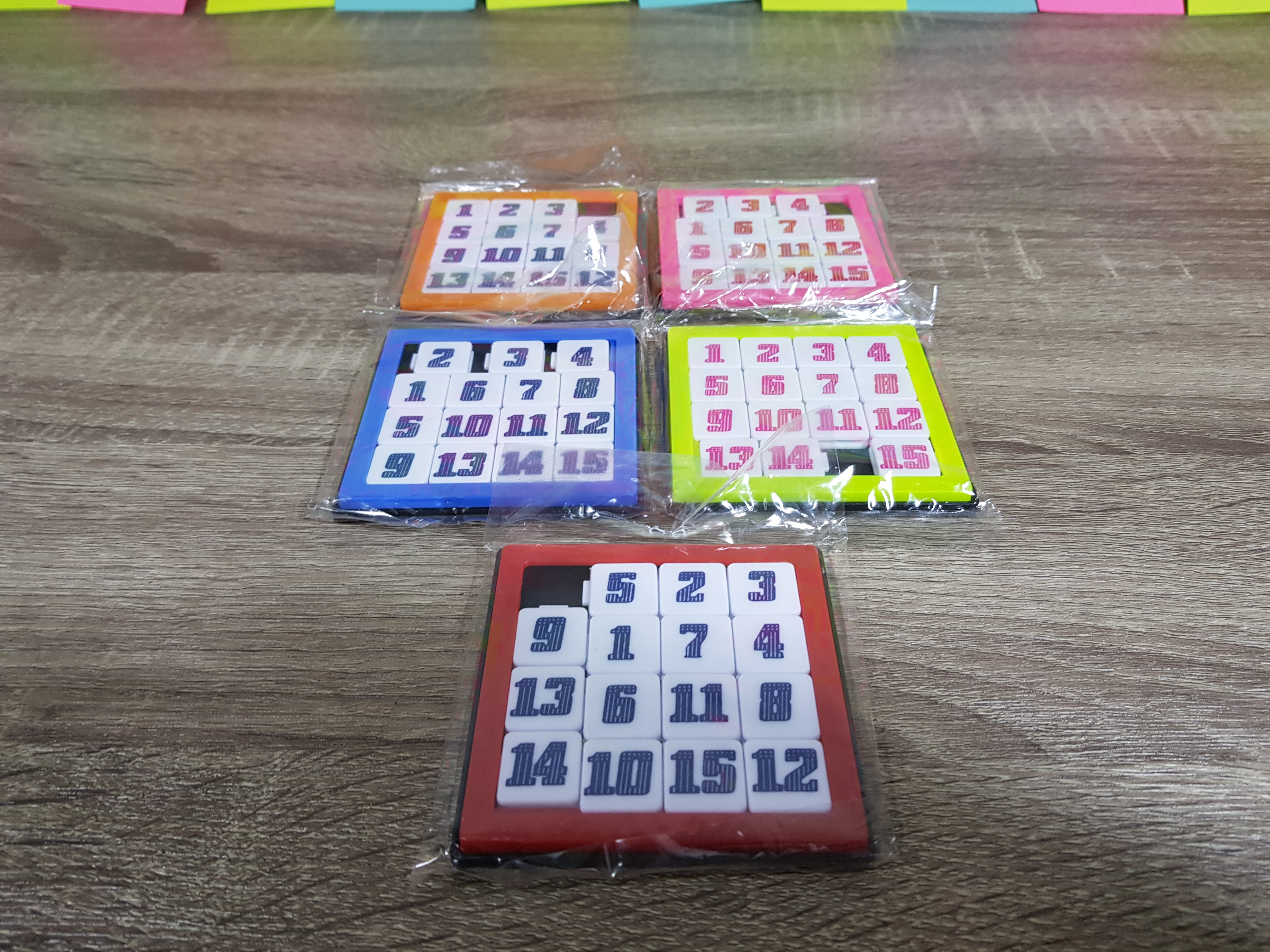 เกมเลื่อนเรียงตัวเลขแบบพลาสติก 1-15