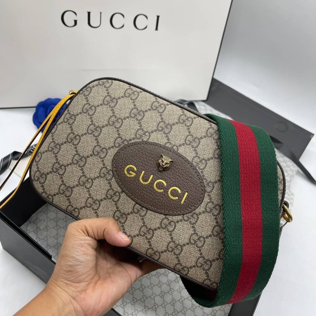 VIP 】หนังแท้ GUCCI Neo Vintage GG Supreme messenger bag พร้อมส่งที่ไทย งานมาพร้อมกล่องครบเซ็ทสวยมากค่ะ