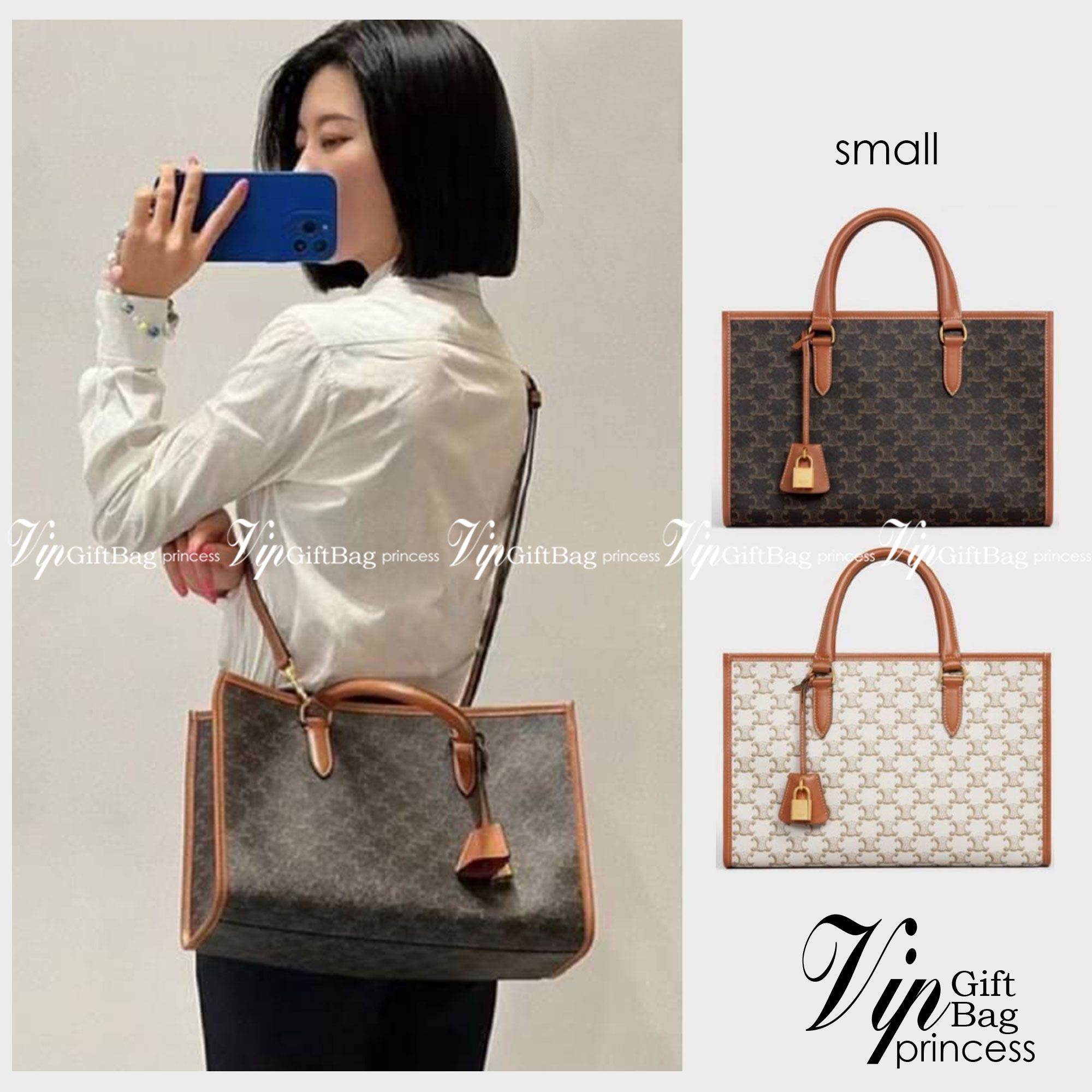 Celine Horizontal Cabas In Triomphe Canvas / Celine tote bag สายชอบพกของเยอะ ต้องหยิบของในกระเป๋าบ่อย รุ่นนี้ก็เป็นอีกตัวเลือกที่น่าสนใจค่ะ เพราะนอกจากจะจุของได้เยอะแล้วดีไซน์ยังเรียบสวยมีกลิ่นอายความวินเทจ อีกทั้งขนาดกระเป๋าใหญ่กำลังดีไม่เกะกะ เคลื่อนไหว