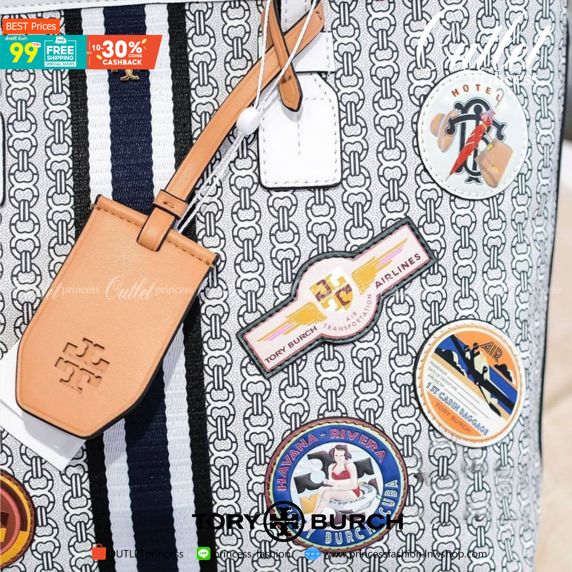 Tory Burch gemini link patches tote new ivory กระเป๋าสะพาย Tory 😍😍ทรง tote มาใหม่ มาพร้อมป้ายห้อย งานจริงสวยทุกมุม อีกหนึ่งรุ่นฮิต ให้พื้นที่จุของกว้างขวาง ที่เชื่อว่าต้องเคยผ่านตาสาว ๆ มาก่อนแน่นอนค่ะ เพราะเป็นกระเป๋าที่ใช้งานง่าย สะพายไห