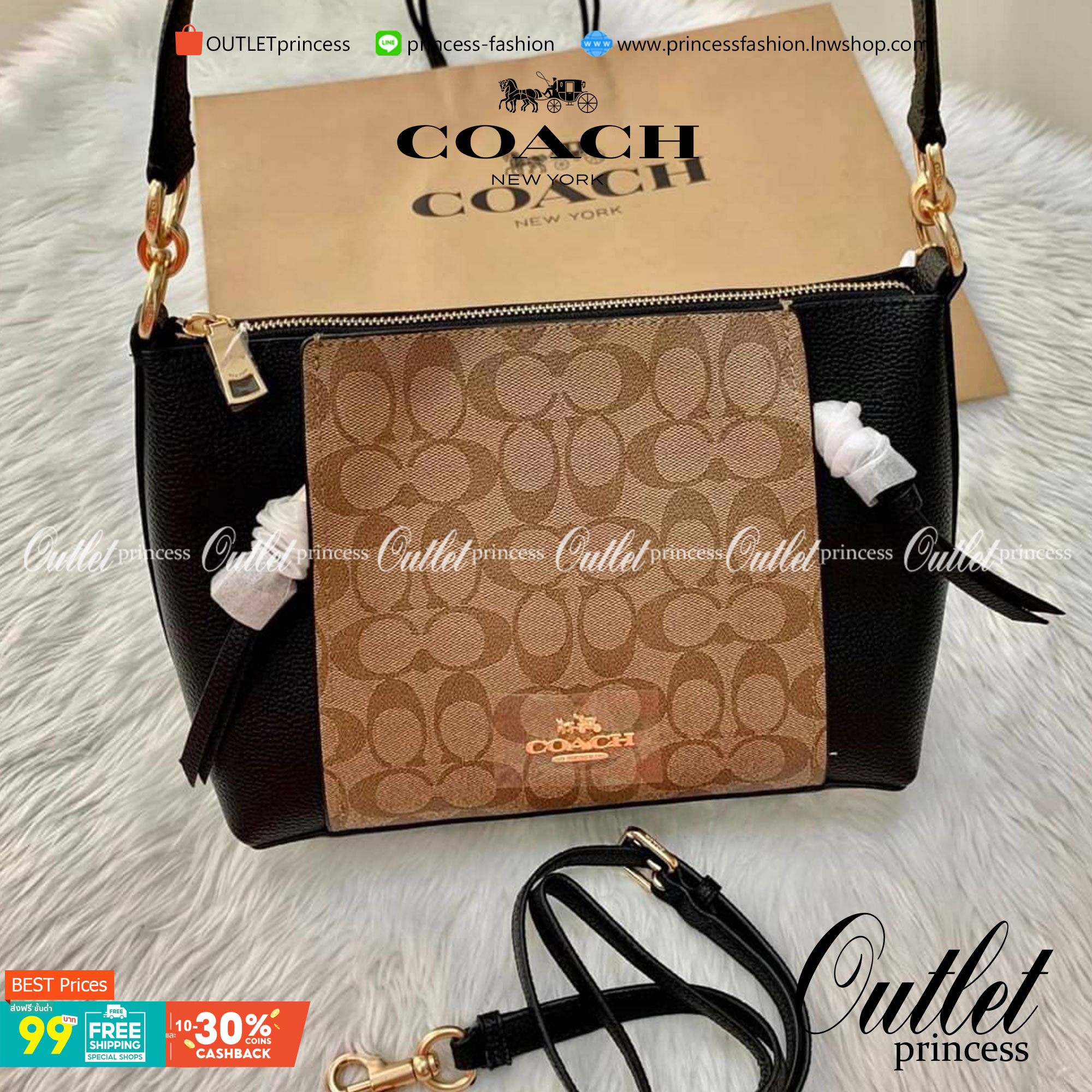 COACH SMALL MARLON SHOULDER BAG ((1600//1597)) 🌈พร้อมส่งที่ไทยอีกครั้ง ตามคำเรียกร้อง ห้ามพลาด! กระเป๋าหิ้ว//คล้องไหล่//สะพายข้างได้ หนังแท้ ทรงสวยมากค่ะ ด้านหน้ามีช่องซิปซ่อนแบบหนังห้อยให้2ช่อง ใส่ของจุกจิกค่ะ เปิดปิดกระเป๋าแบบซิป ภายในกว้างใส่ขอ