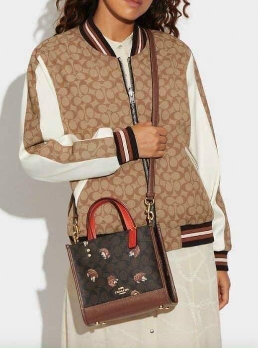 COACH DEMPSEY TOTE IN SIGNATURE CANVAS WITH HEDGEHOG PRINT 🦔 ((CC769)) เม่นเต้นรำ สวย น่ารัก มากๆค่ะ ใหม่กันต่อ ไปสวยกันให้สุดค่ะ! กับกระเป๋าทรงTOTE รุ่นใหม่ล่าสุด 🌟จุดเด่นของรุ่นนี้คือปริ้นท์ลายเม่นเต้นรำทั้งใบ น่ารักน่าเอ็นดูมากๆค่ะ เปิด
