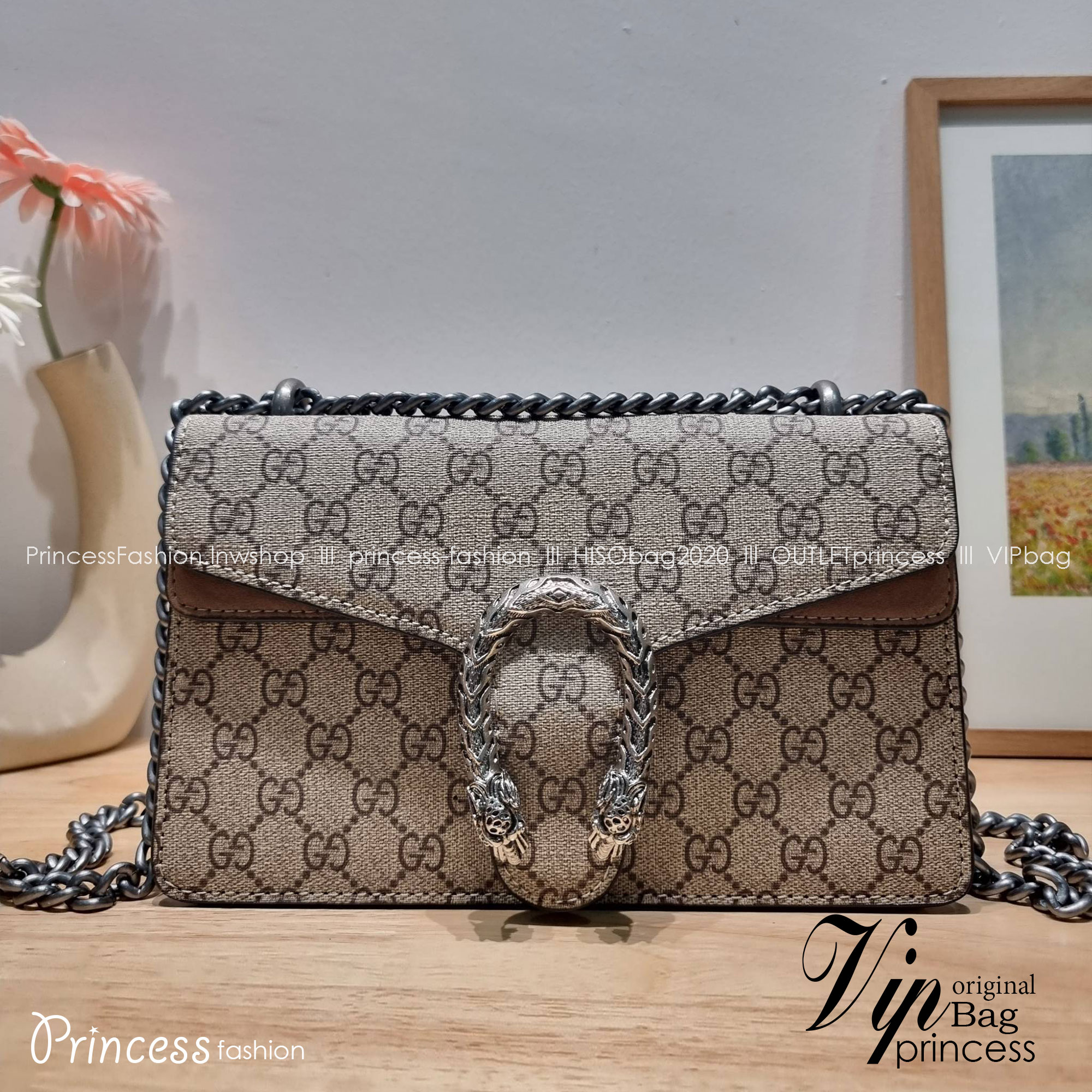 GUCCI GG DIONYSUS SHOULDER BAG / DIONYSUS GG SMALL SHOULDER BAG / GUCCI BAG พร้อมส่งที่ไทย กระเป๋าสะพายรุ่นที่สาวๆต้องไม่พลาด!! ดึงดูดและสะกดสายตาด้วยอะไหล่ดีเทลหรู