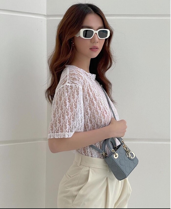 VIP 】หนังแท้ CHRISTIAN DIOR MICRO LADY DIOR BAG Cannage Lambskin