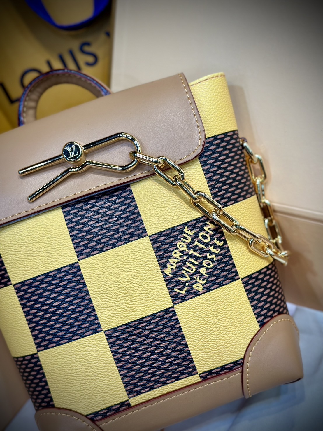 LV Nano Steamer Bag Monogram Craggy กระเป๋าสะพายดีไซส์วินเทจลายใหม่ สวยงามหรูหรา โดดเด่นสะดุดตาเป็นเอกลักษณ์ เกรดออริ