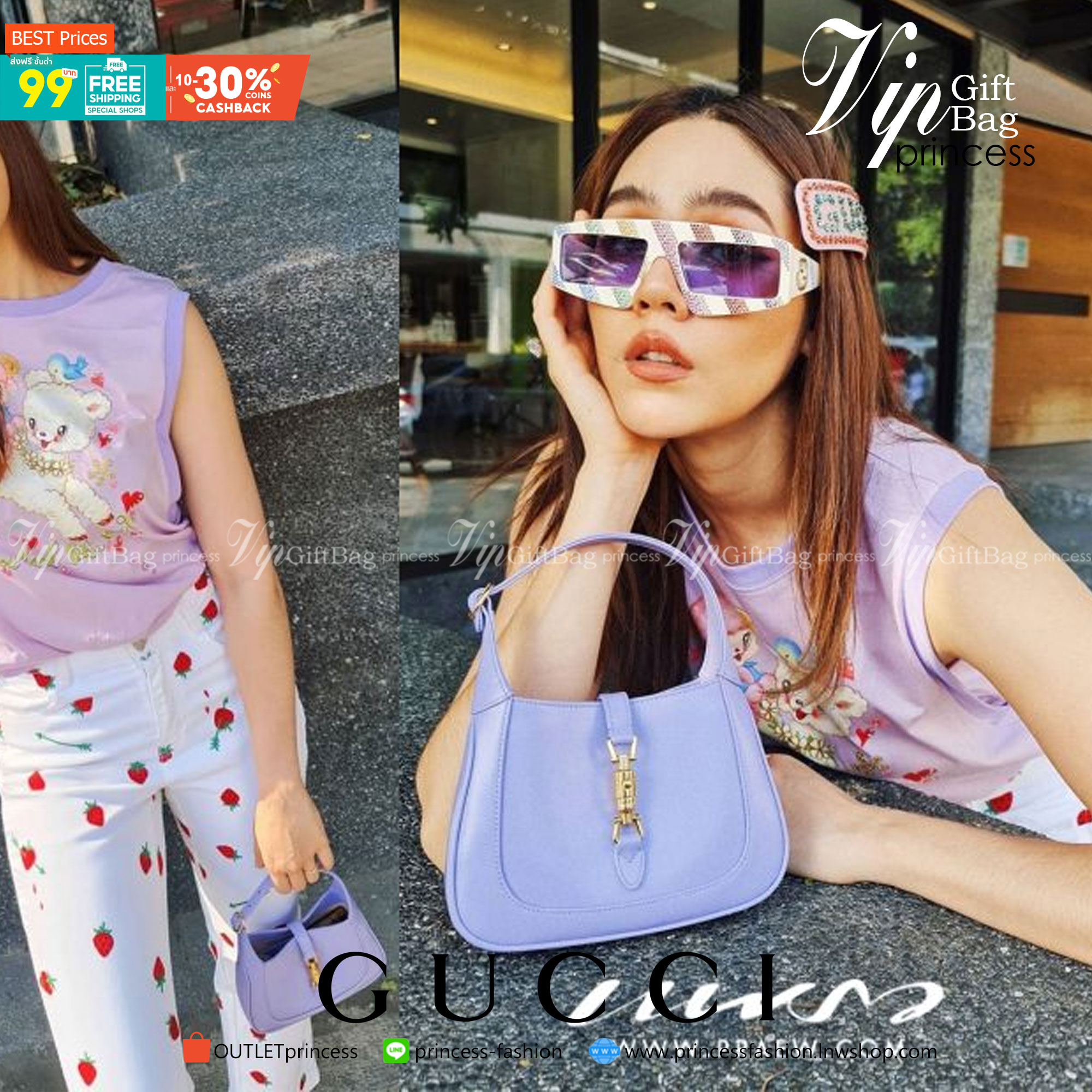 VIP GIFTbag 】หนังแท้ GUCCI Jackie 1961 mini shoulder bag กระเป่ารุ่นฮิตจาก Gucci ต้องบอกเลยว่าสำหรับสาวๆหลายคนนั้น ที่ชื่อชอบ หรือเป็นสาวกกลับแบรนด์อย่าง Gucci ต้องบอกเลยนะว่าสำหรับรุ่นนี้ห้ามพลาดไปทีเดียว บอกว่าได้เป็นตำนานควาวินเทจได้อย่างดี โดยขนาดของต