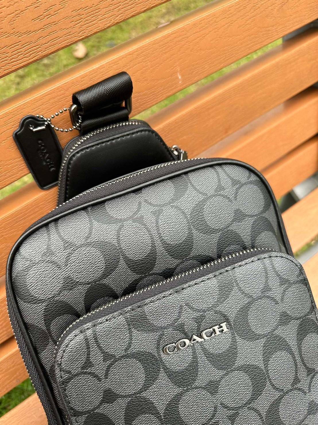 พร้อมส่ง 4 สี COACH Ethan Pack In Signature Canvas / COACH GRAHAM PACK กระเป๋าคาดอก 🧡 เกรดท็อปออริจินอล 1:1 สลับแท้ เกรดดีสุด ใช้งานต่างประเทศได้