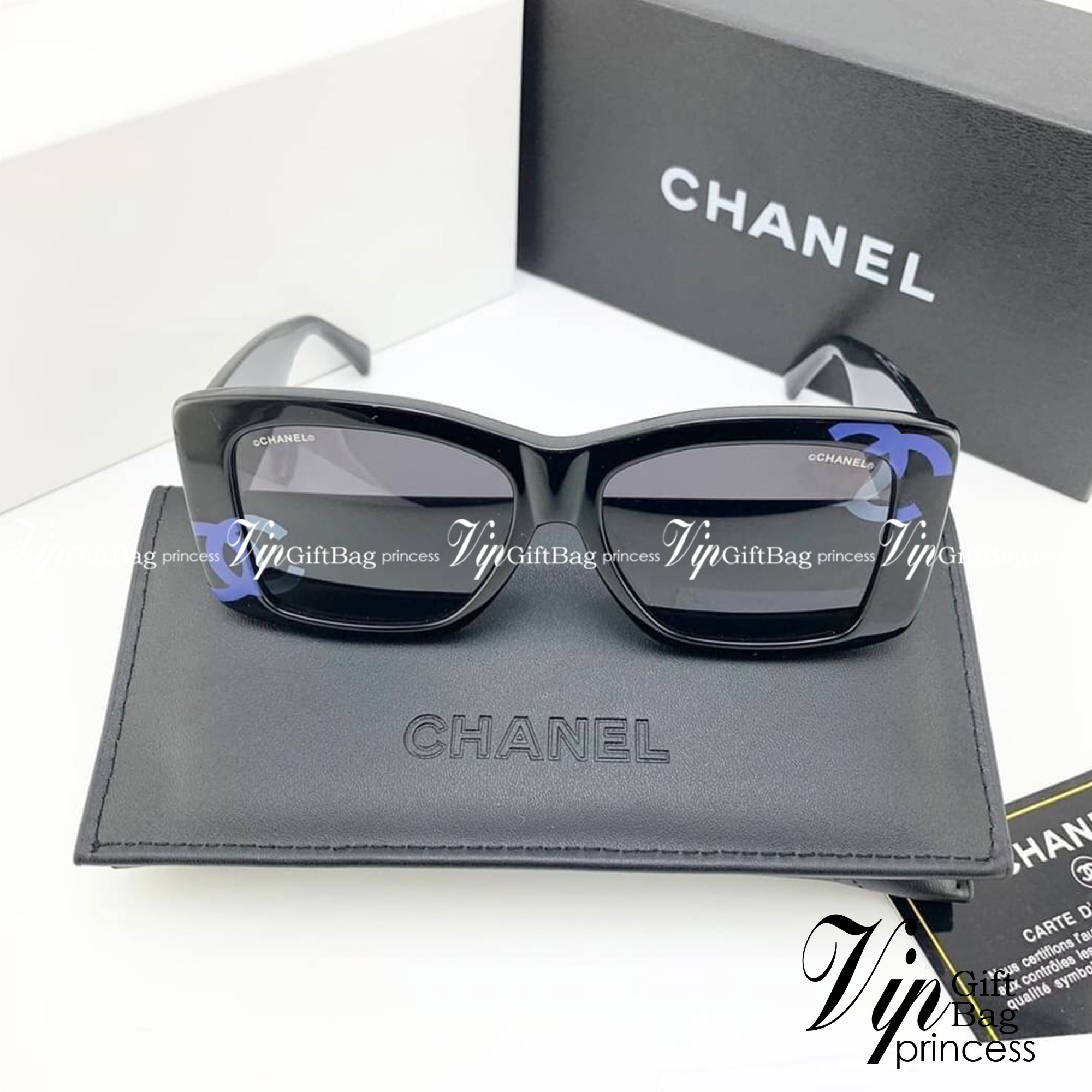 CHANEL SUNGLASSES แว่นตากันแดดชาแนล เกรดออริจินอล 1:1 งานสวยสุด คุณภาพดี Hi-quality กันแดดเต็มประสิทธิภาพ UV protection ภาพถ่ายจากสินค้าจริง