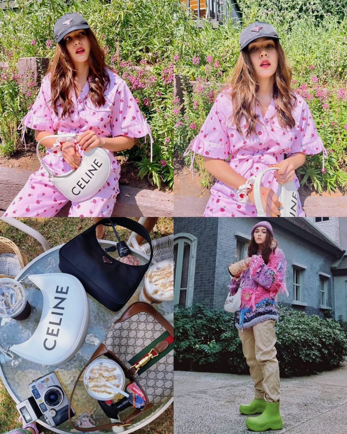 CELINE SHOULDER BAG VIP GIFT WITH PURCHASE (GWP) พรีเมี่ยมกิ๊ฟ Limited Edition จาก CELINE HAUTEPARFUME DUTYFREE COUNTER ดีไซน์ยอดนิยมหนังนิ่มสวยอยู่ทรงเปิดปิดด้วยซิปอะไหล่เงิน ภายในโล่งกว้างมีช่องเล็กสามารถใส่มือถือกระเป๋าสตางค์ใบยาวของใช้ได้จุ หูหิ้วหนัง