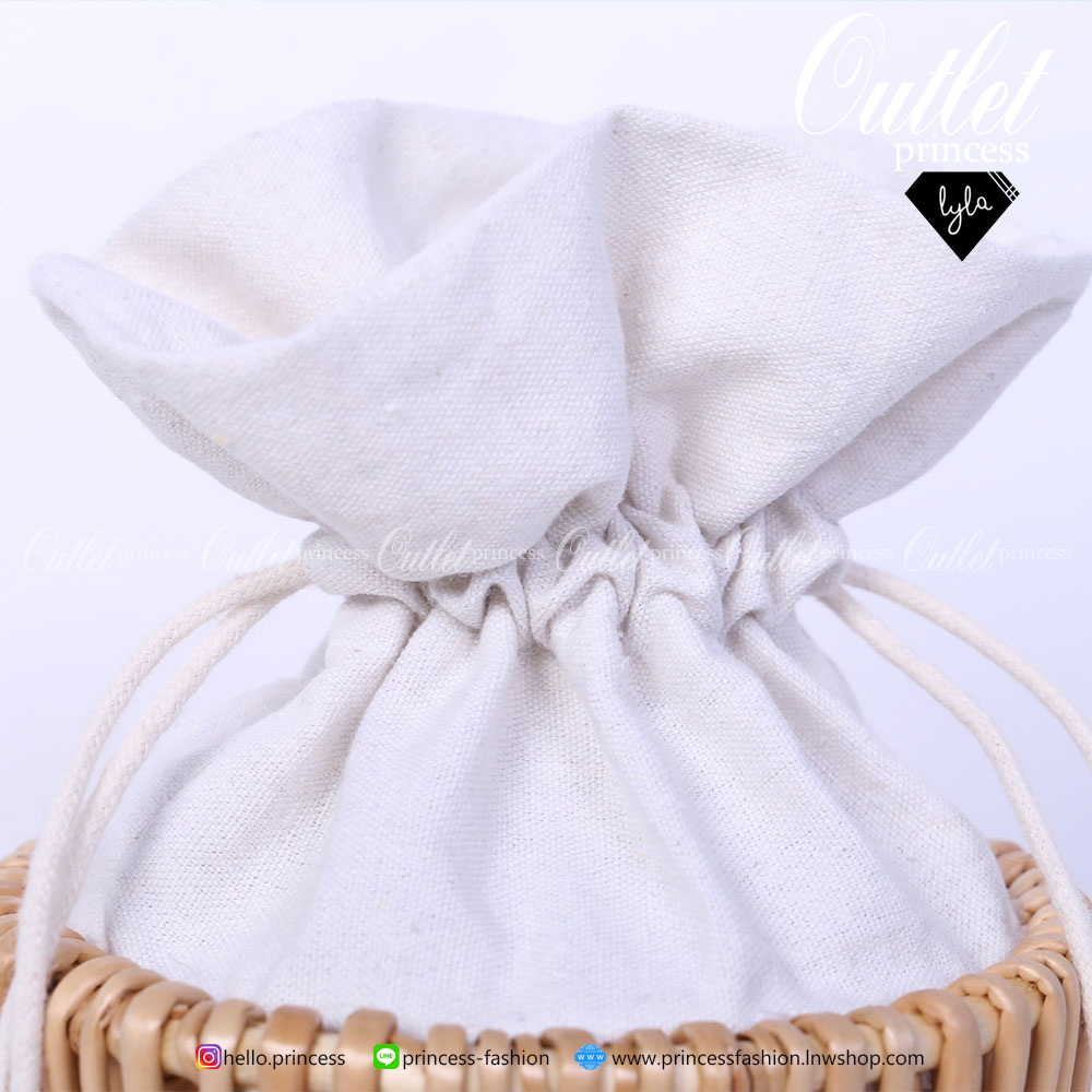 LYLABRAND 🔔 กระเป๋าตะกร้าทรงกลม ใบนี้บอกเลยน่ารักมากๆ สวยหรูดูแพง สะพายไหล่ใช้ง่ายเข้ากับทุกชุดค่ะ