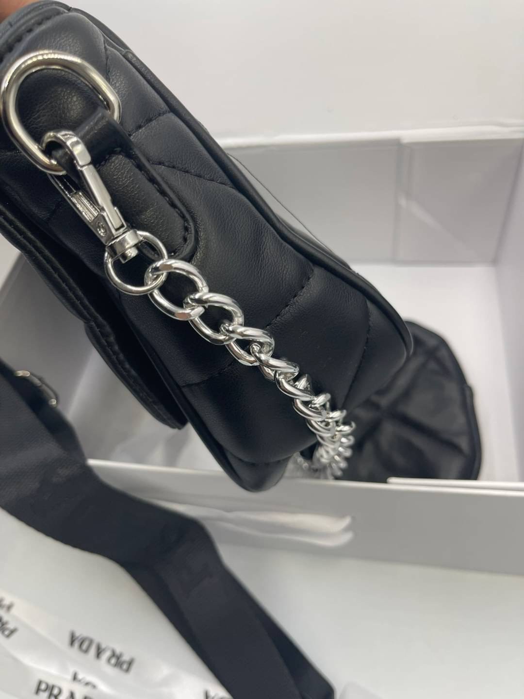 VIP 】PRADA System nappa leather patchwork bag หนังแท้ พร้อมส่งที่ไทย 6 สี